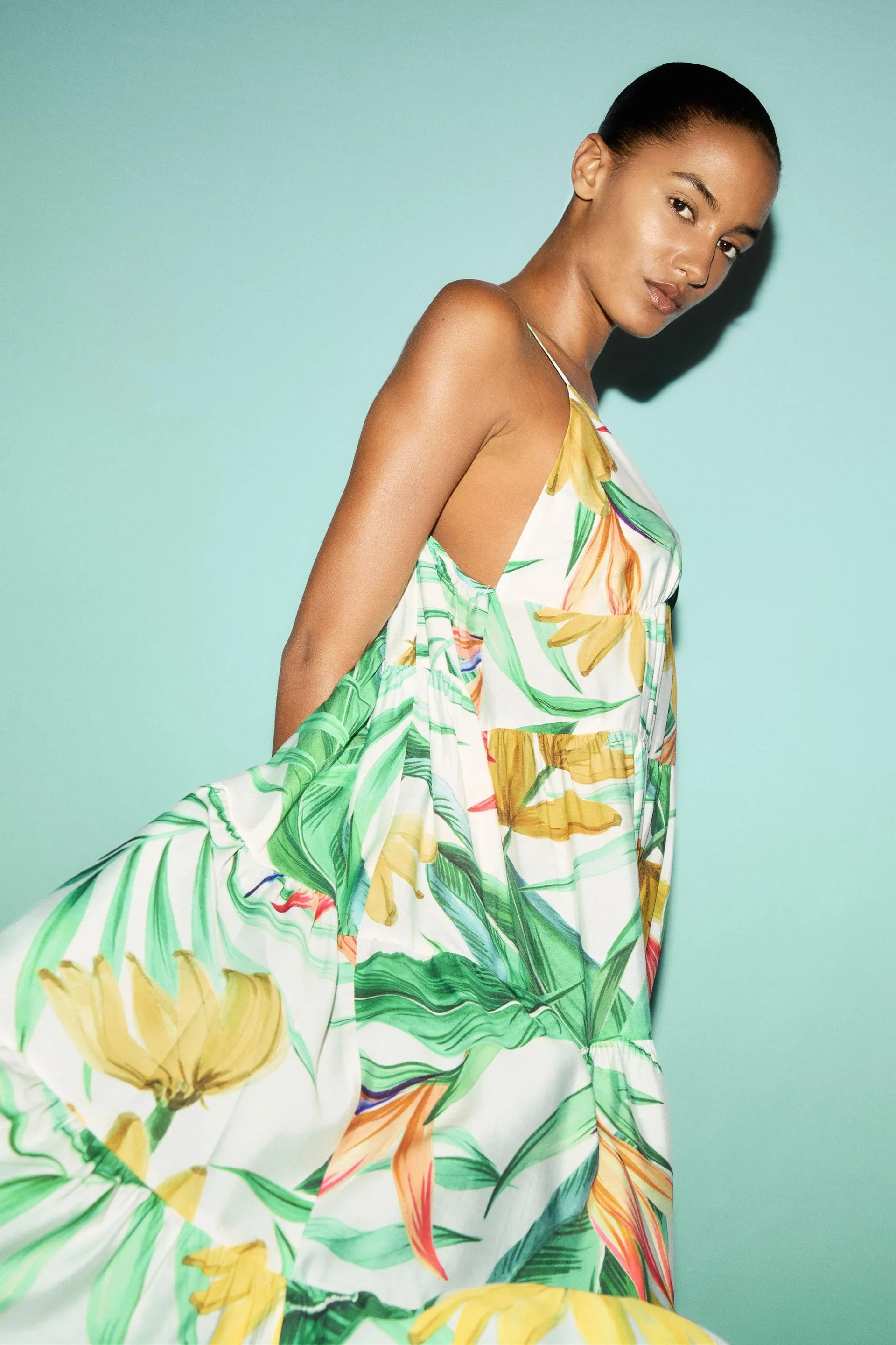 Tiered maxi dress