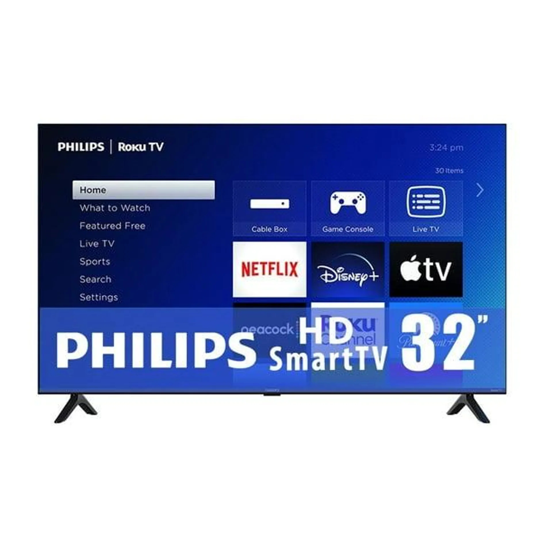 TV Philips 32 Pulgadas HD Roku LED 32PFL6654/F8