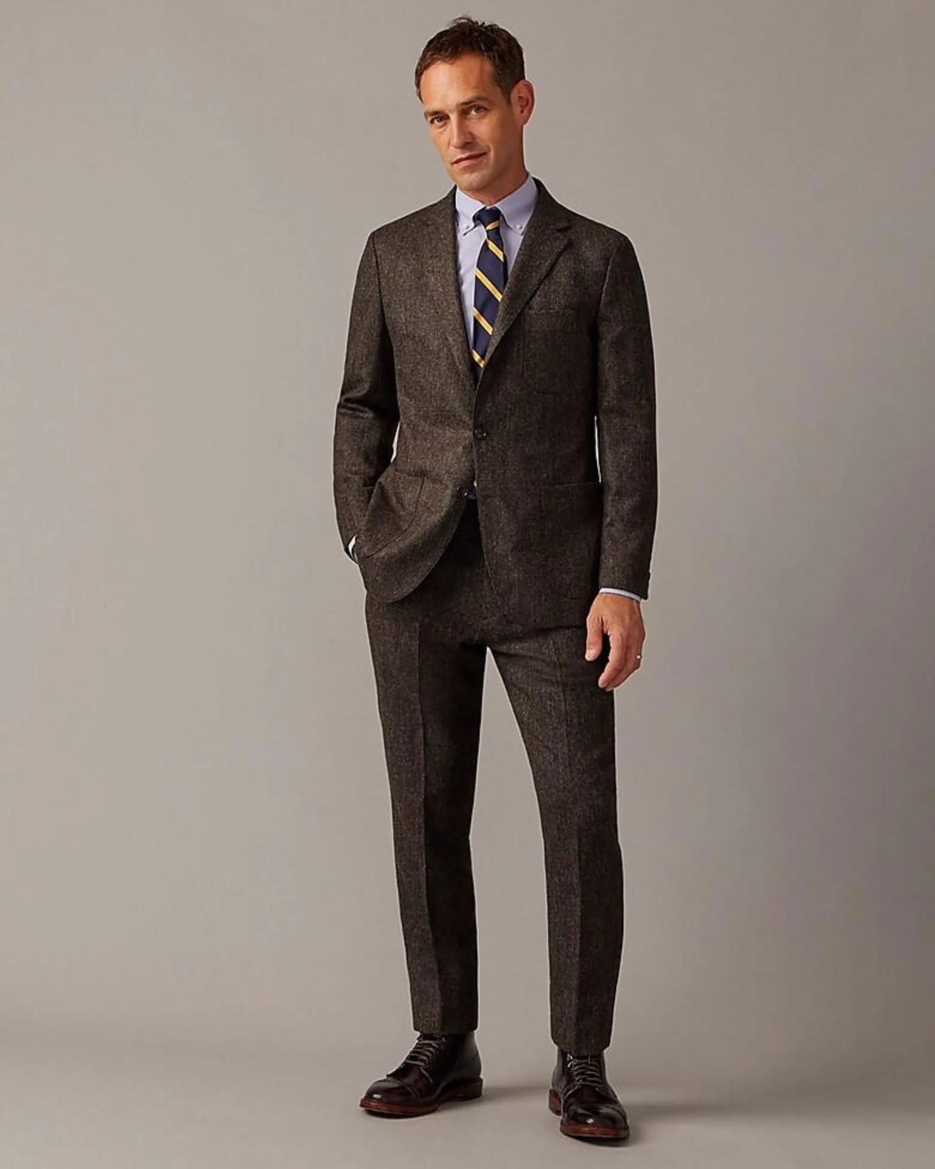 Ludlow Slim-fit suit jacket in English wool tweed