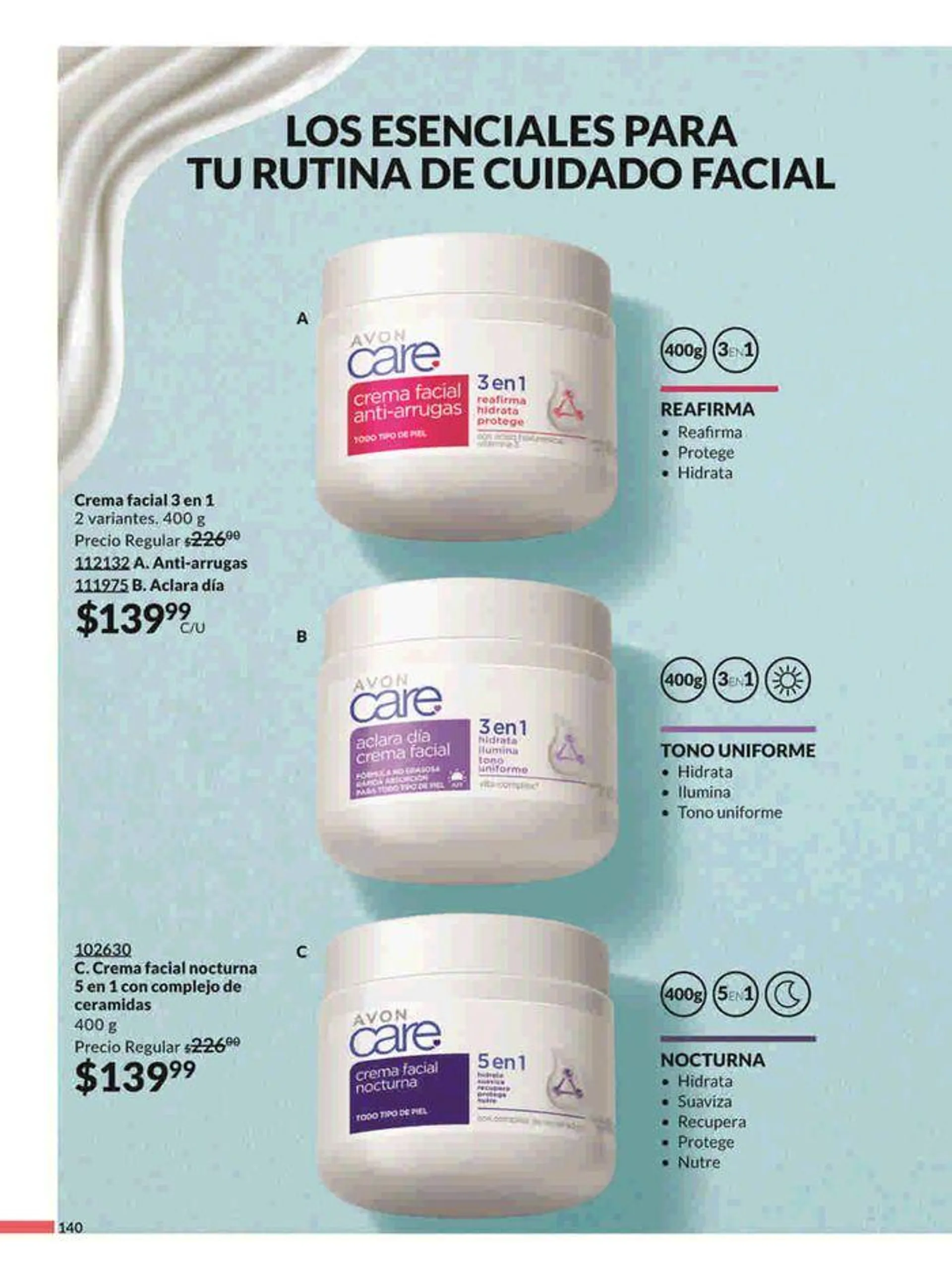 Avon COSMÉTICOS C16 - 140