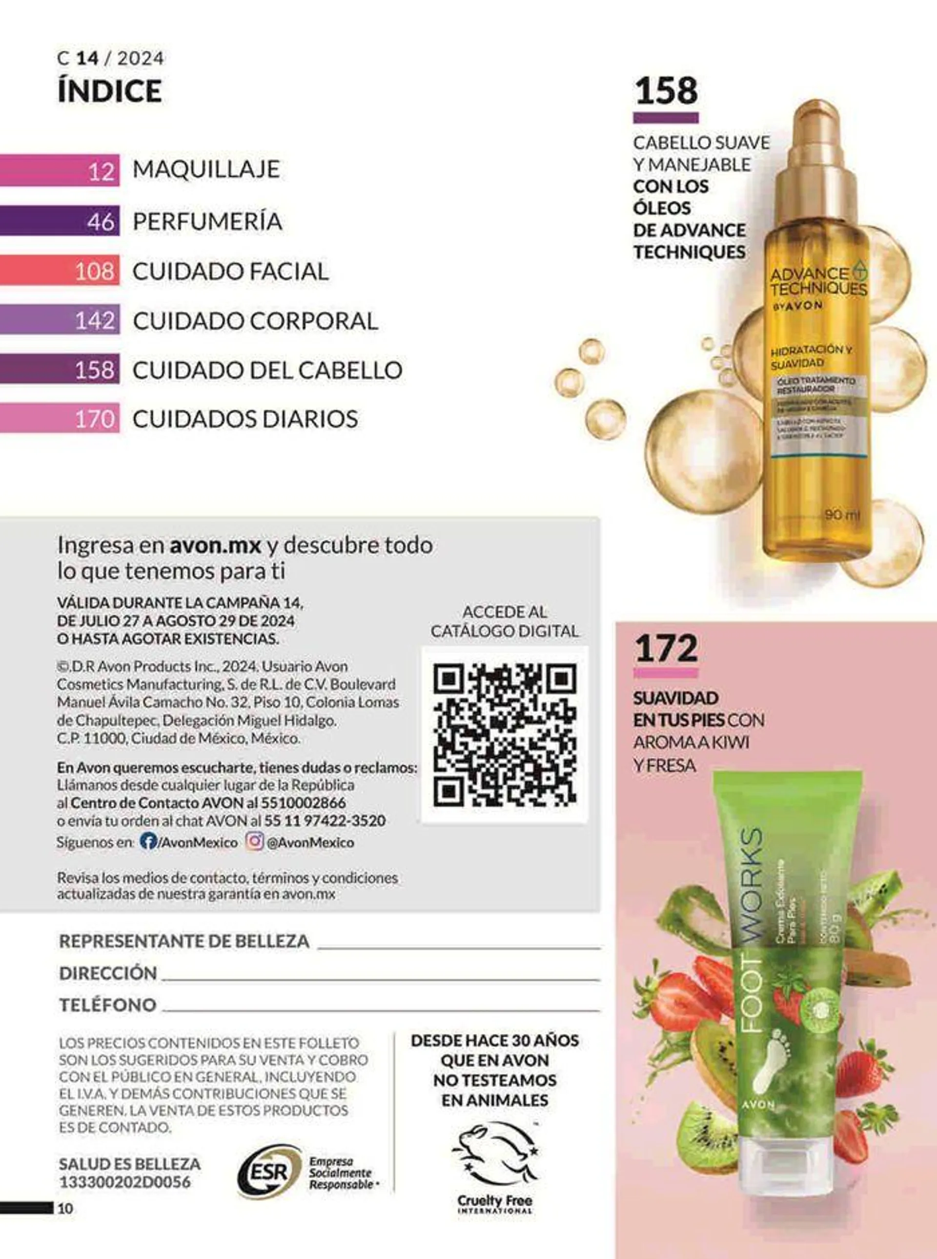 Catálogo de Avon COSMÉTICOS C14 27 de julio al 29 de agosto 2024 - Pagina 10