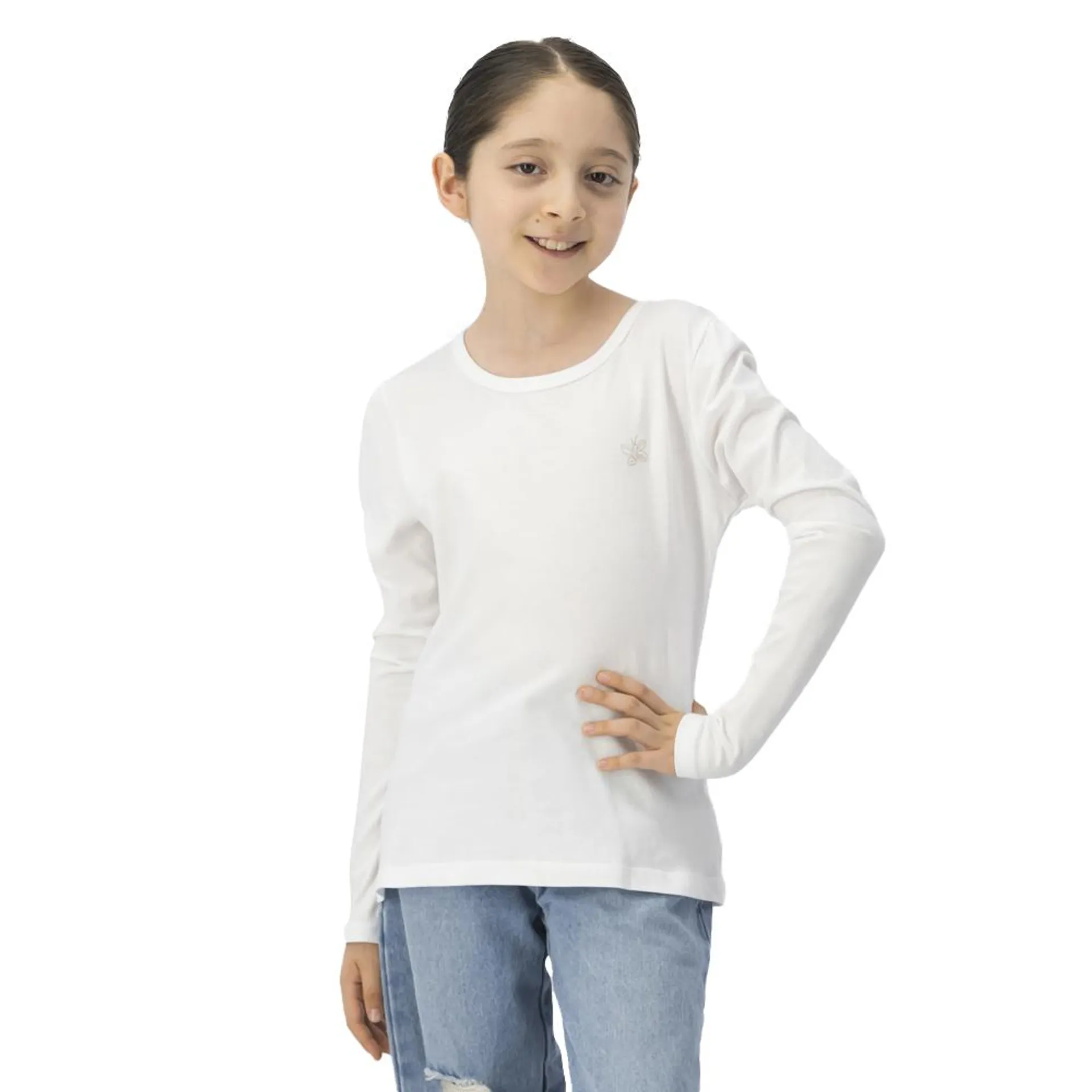 Playera Fantastic Niña Con Bordado En Pecho