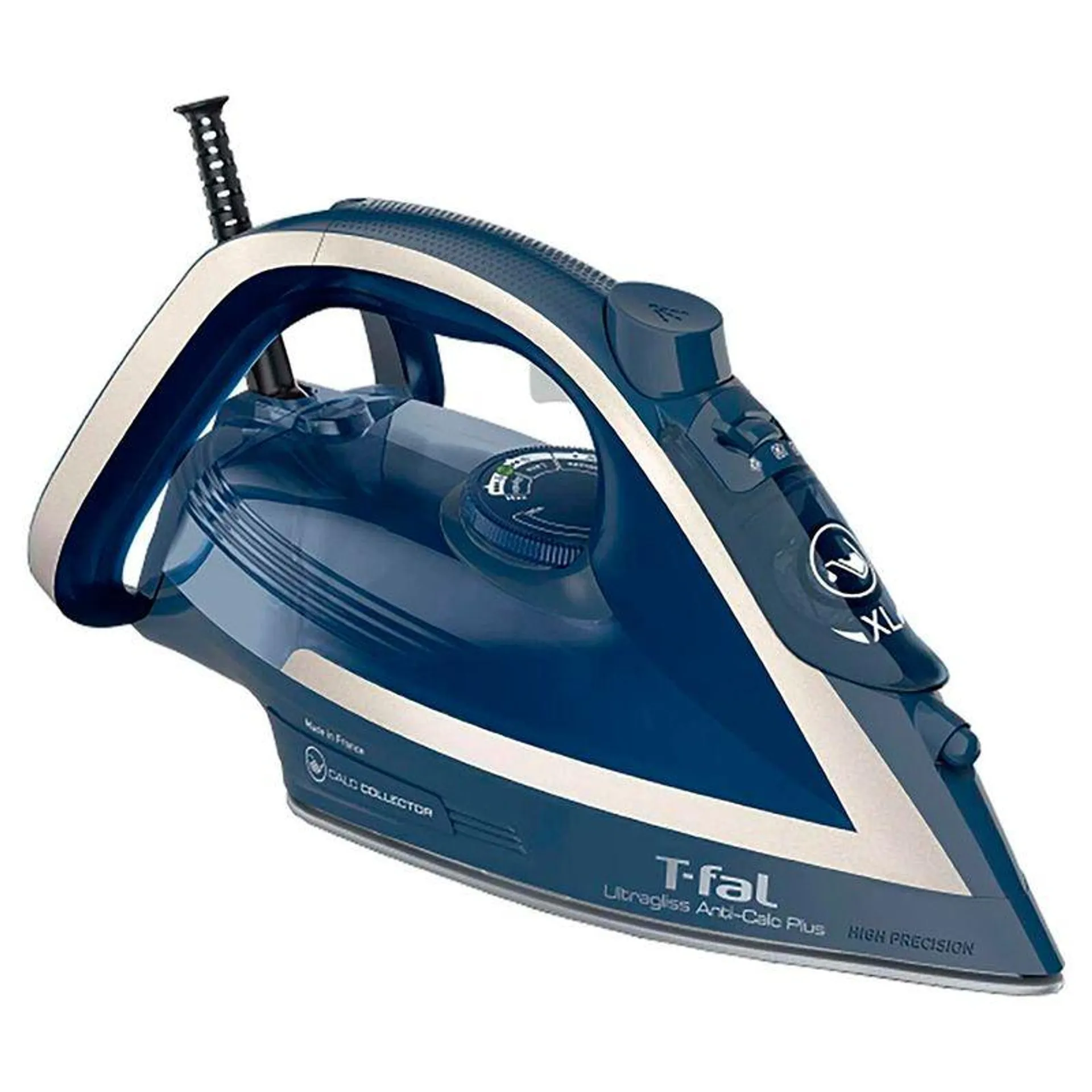 Plancha de Vapor T-Fal Ultragliss Anti-Calc Plus 1800 W Azul FV6843X0