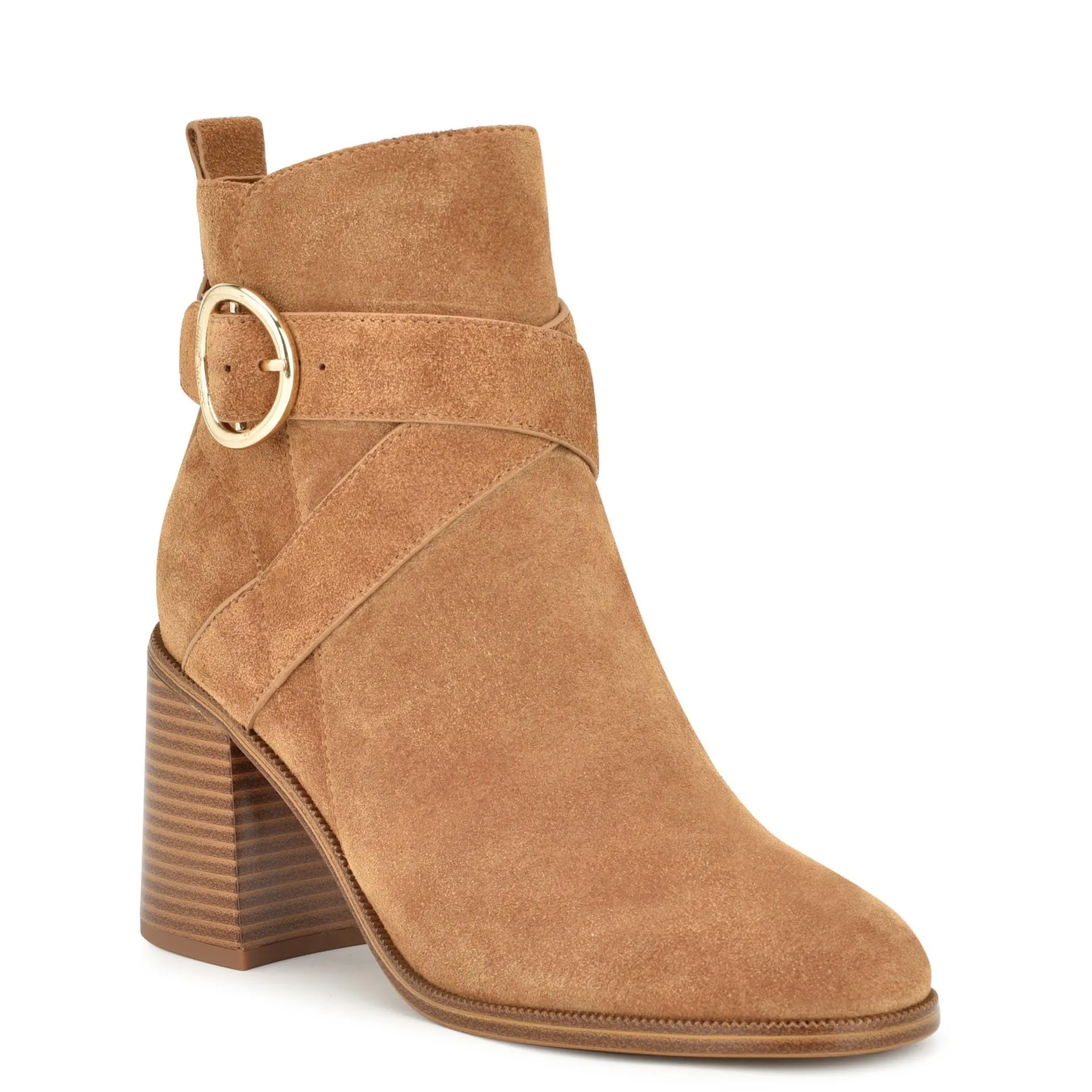 Botin Needyou Piel Acabado Gamuza Tan Nine West