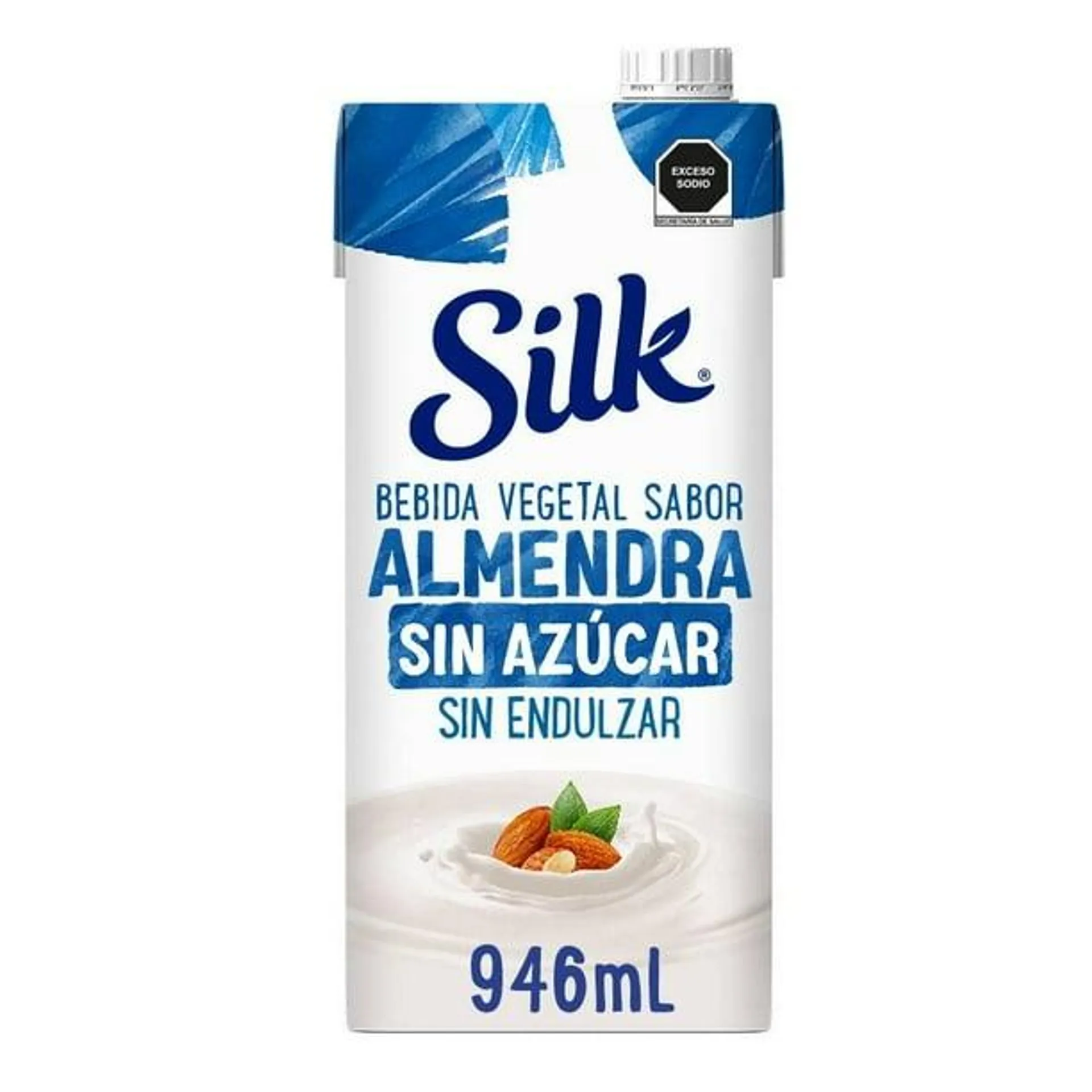 Bebida vegetal Silk sabor almendra sin azúcar 946 ml