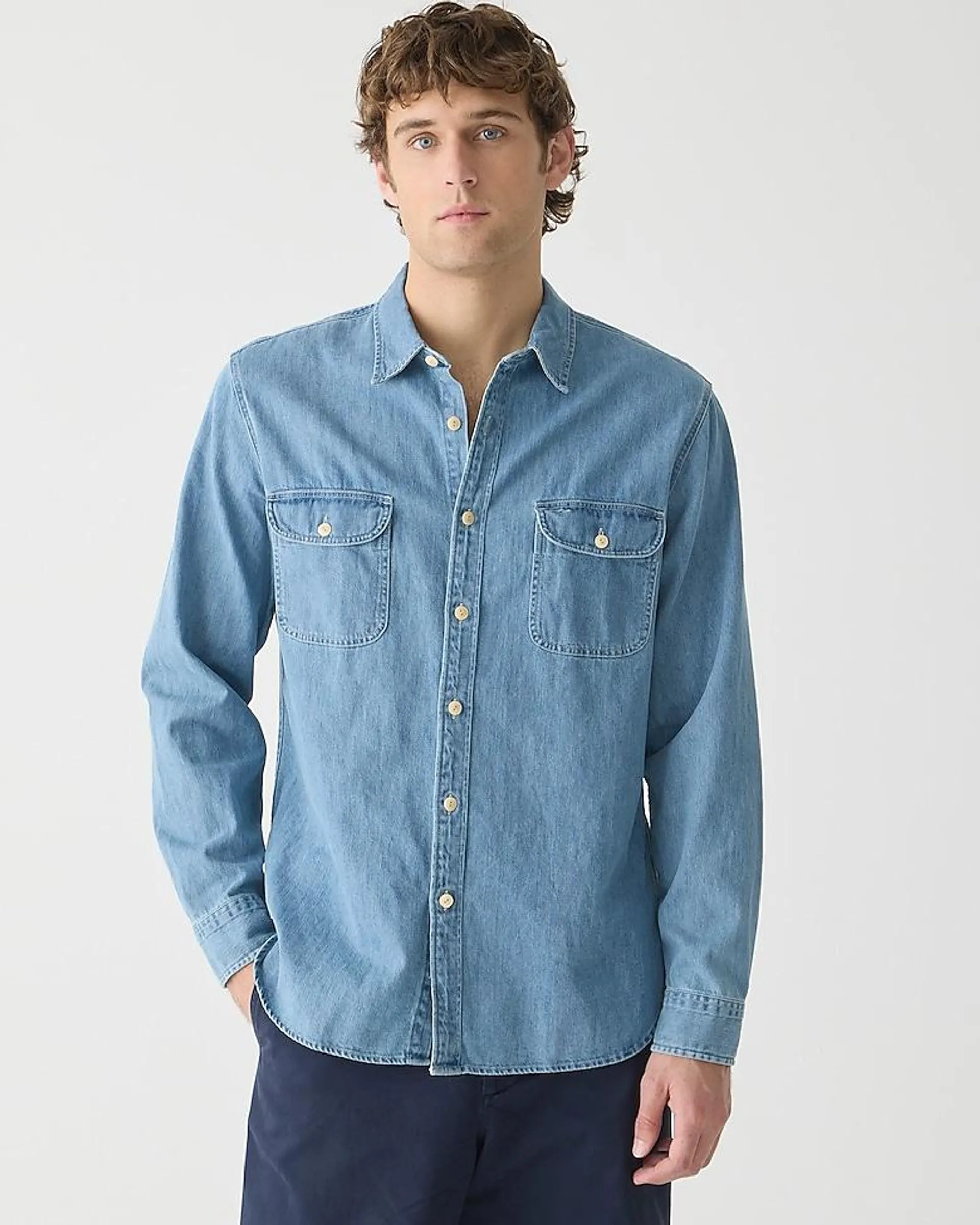 Midweight denim workshirt