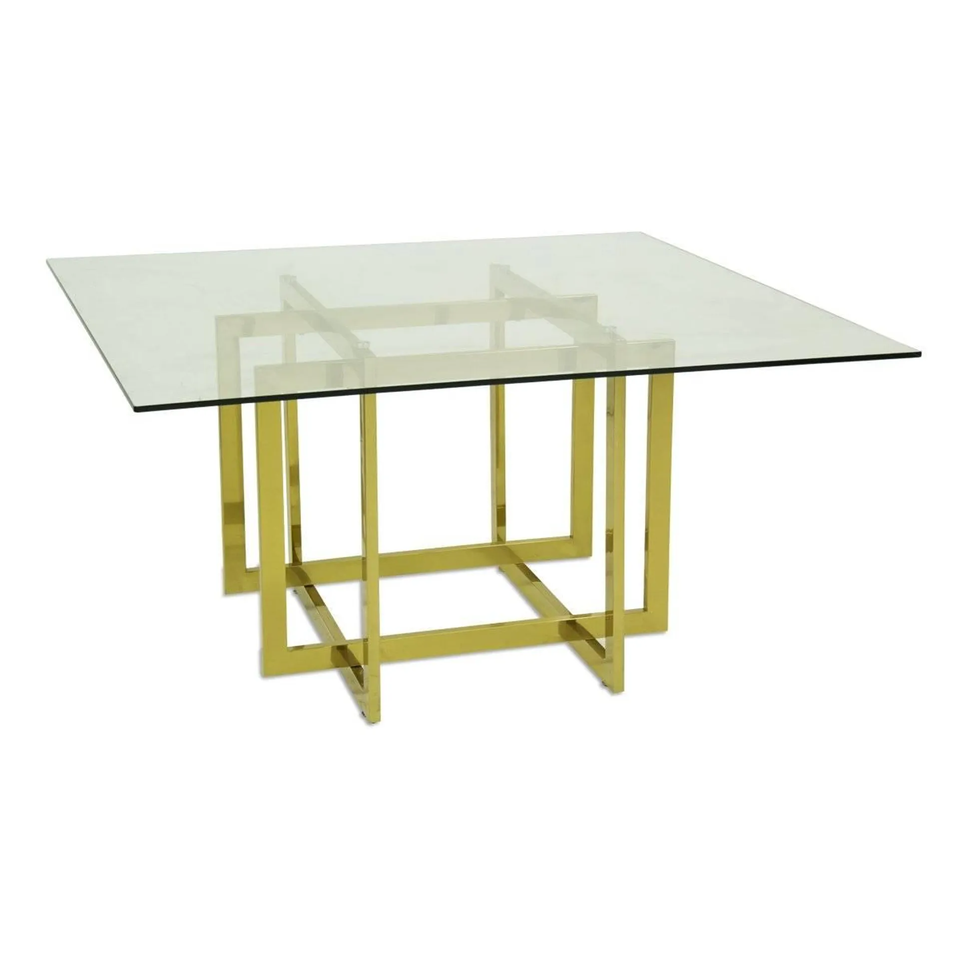 Mesa De Comedor P/8 Dorada Bly