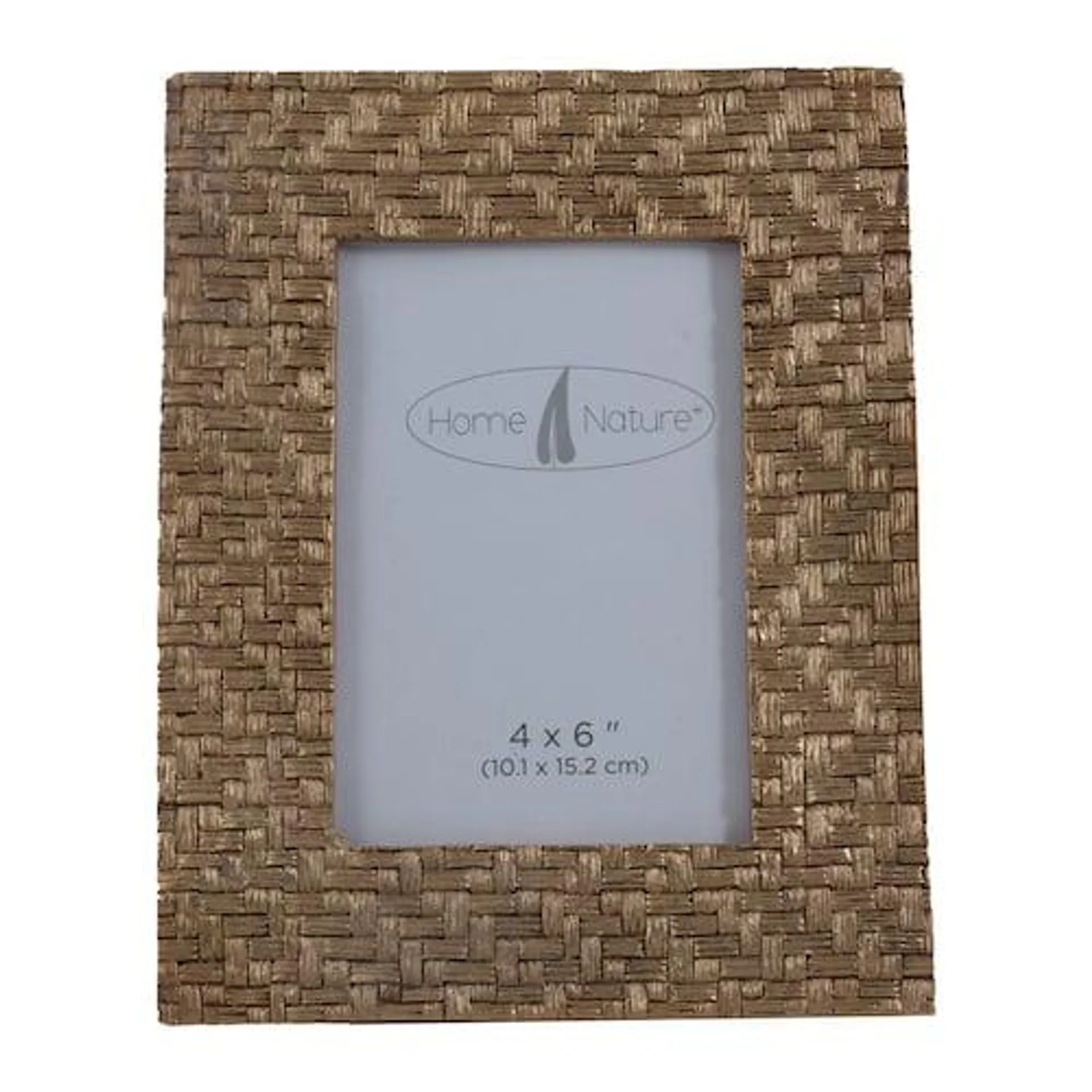 Home Nature portarretrato woven color café 4*6"