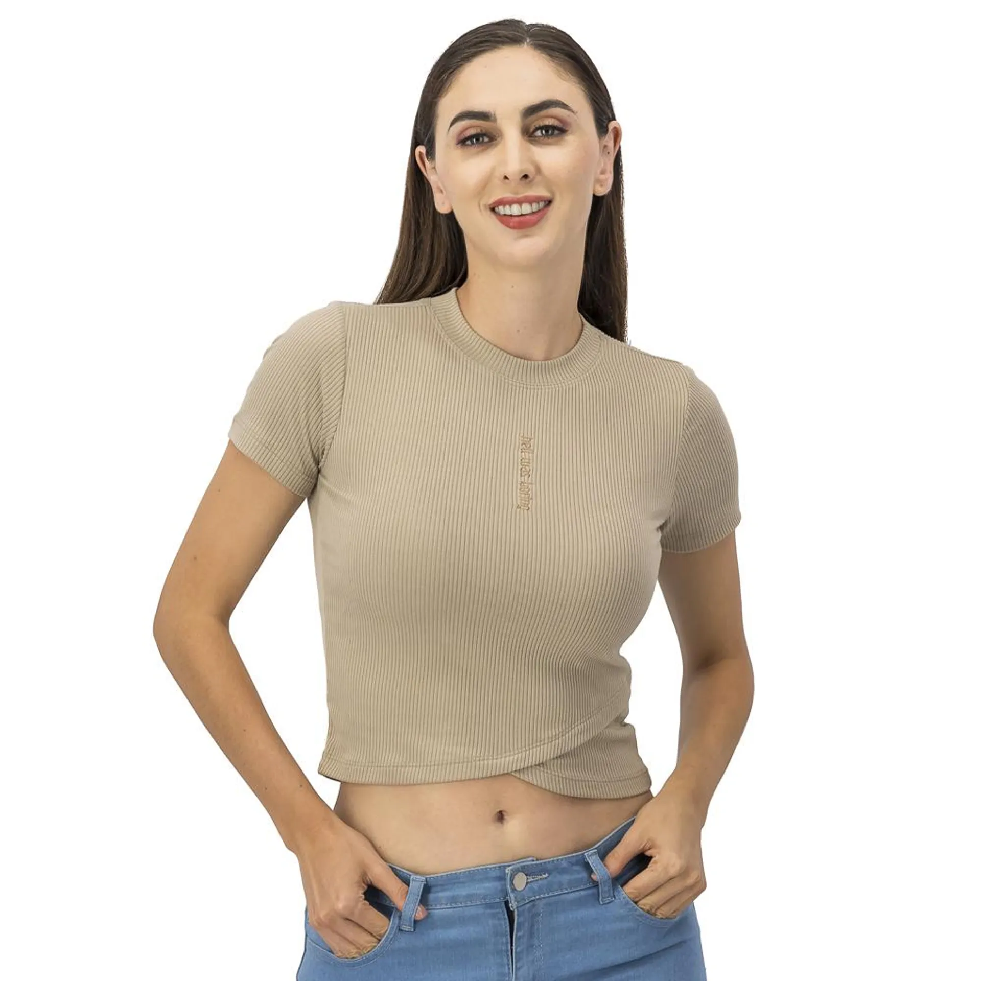 Playera Mujer Acanalada