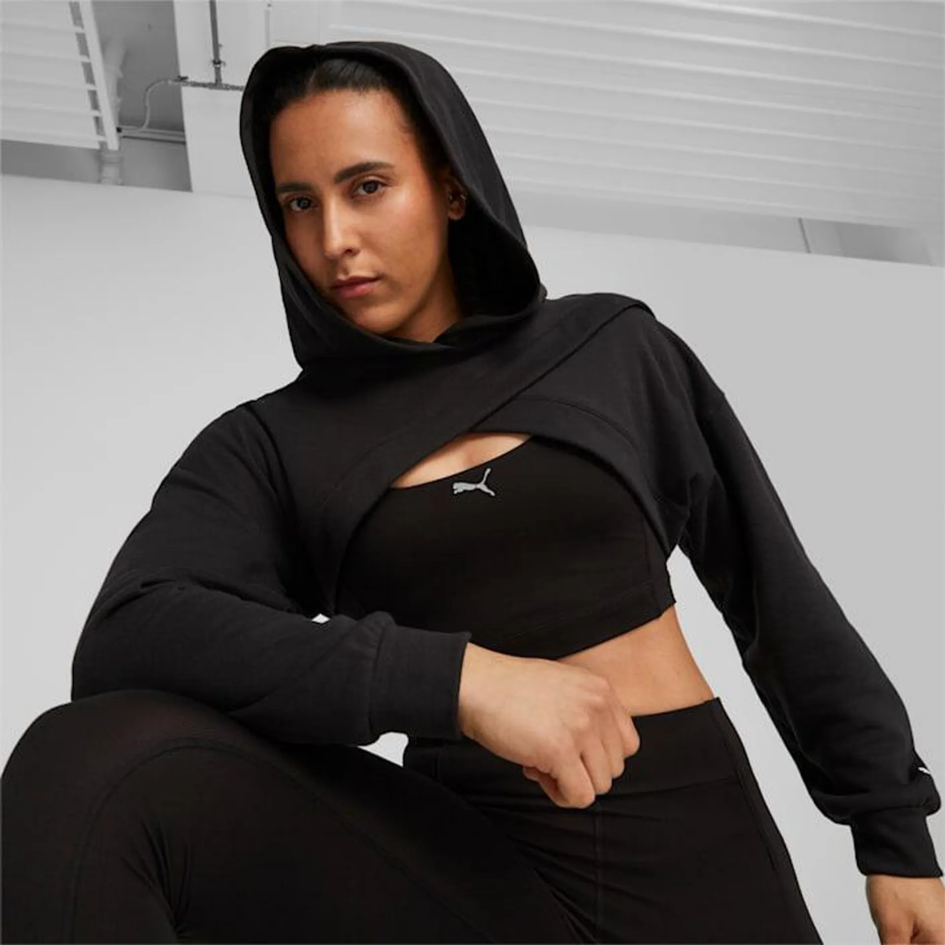 Sudadera con gorra para entrenar PUMA FIT Move Crop Mujer