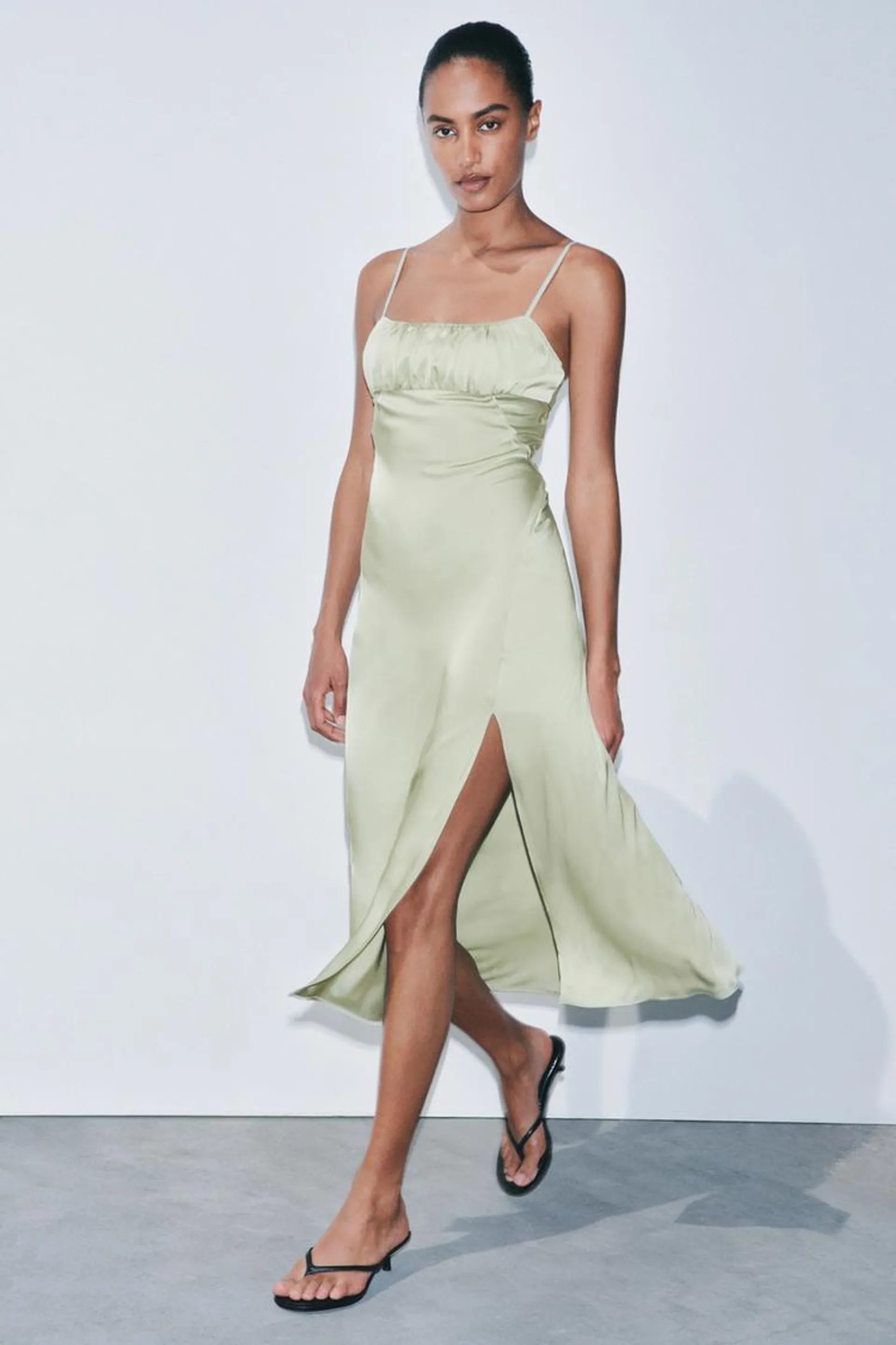 VESTIDO LENCERO SATINADO