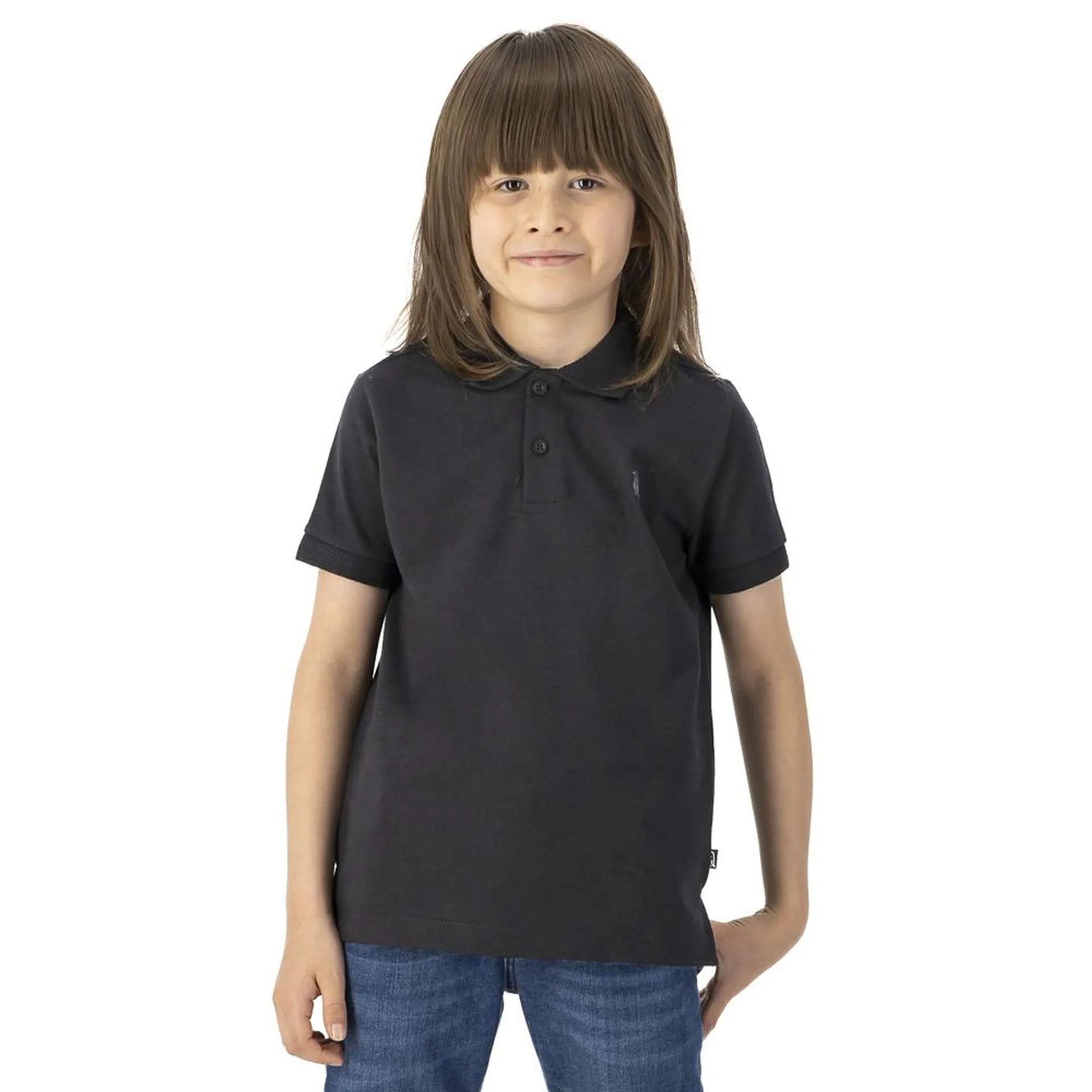 Playera Tipo Polo Hummo Niño Logo En Pecho