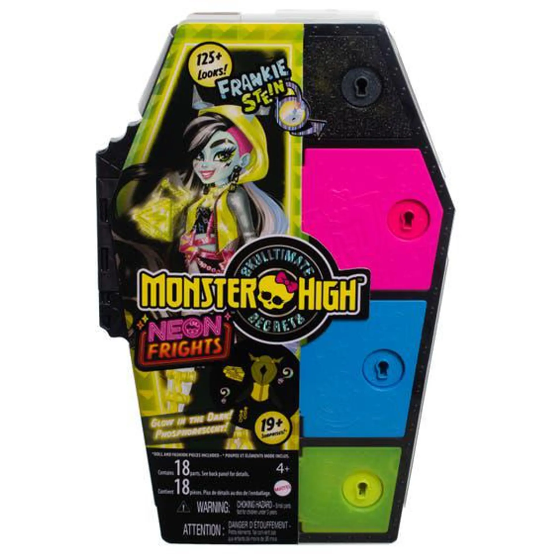 Mattel Monster High Secrets Sustos Neón Frankie HNF79