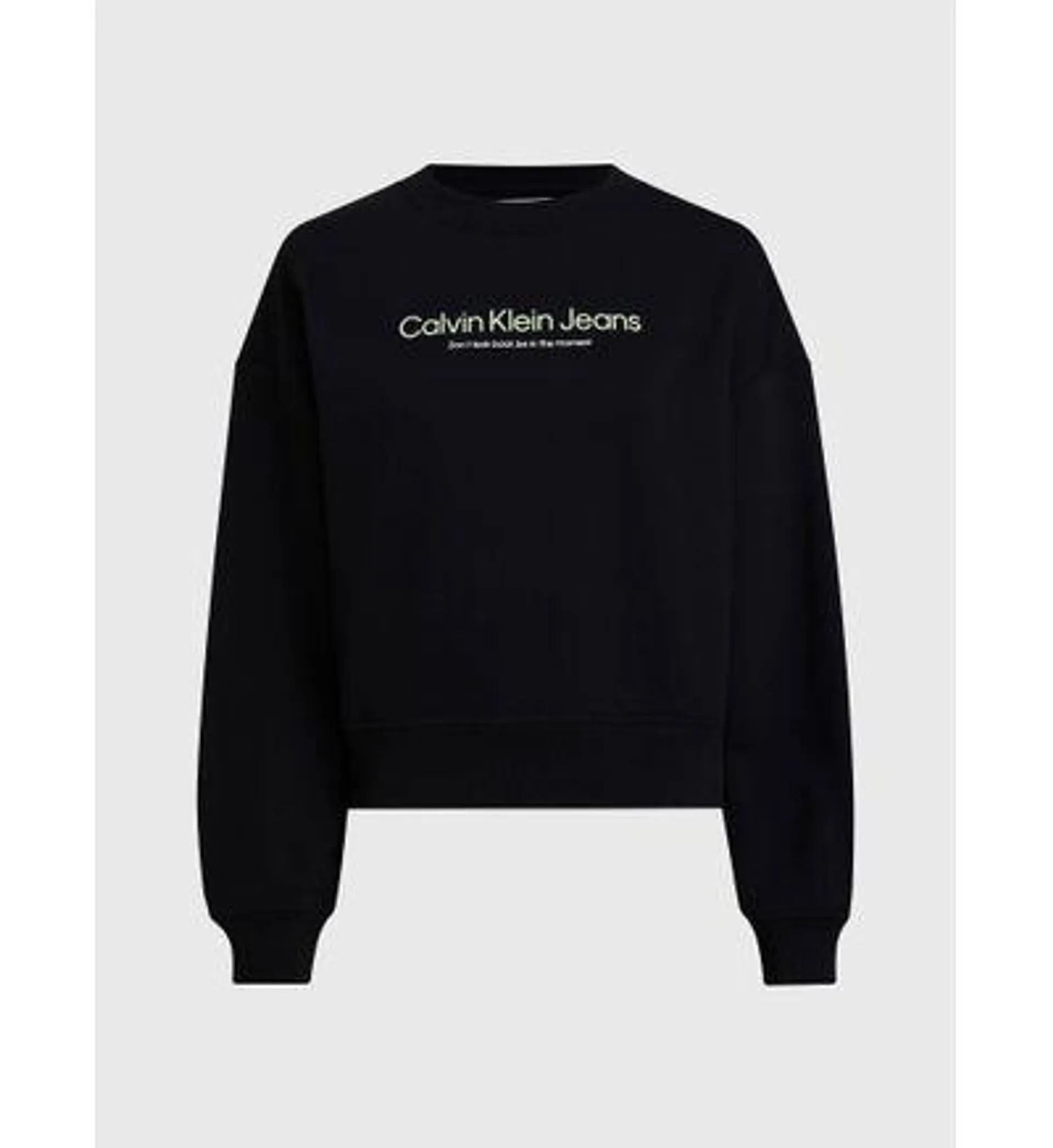 Sudadera Calvin Klein Estampado Mujer Negro