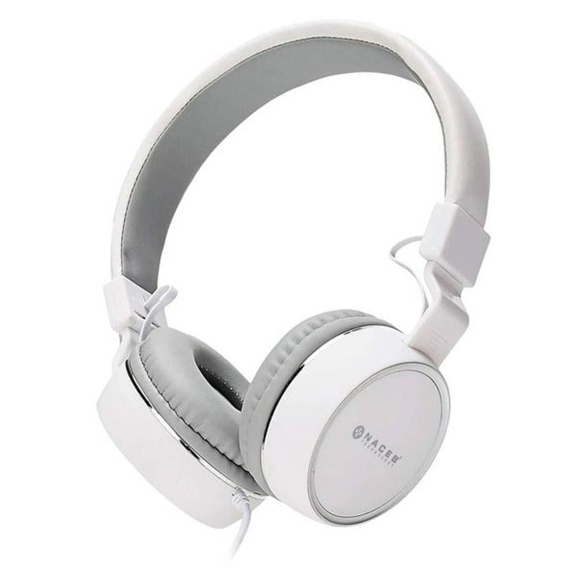 Audifonos Diadema NACEB Zero NA-0310B Microfono 3.5mm Blanco blanco Naceb Technology NA-0310B