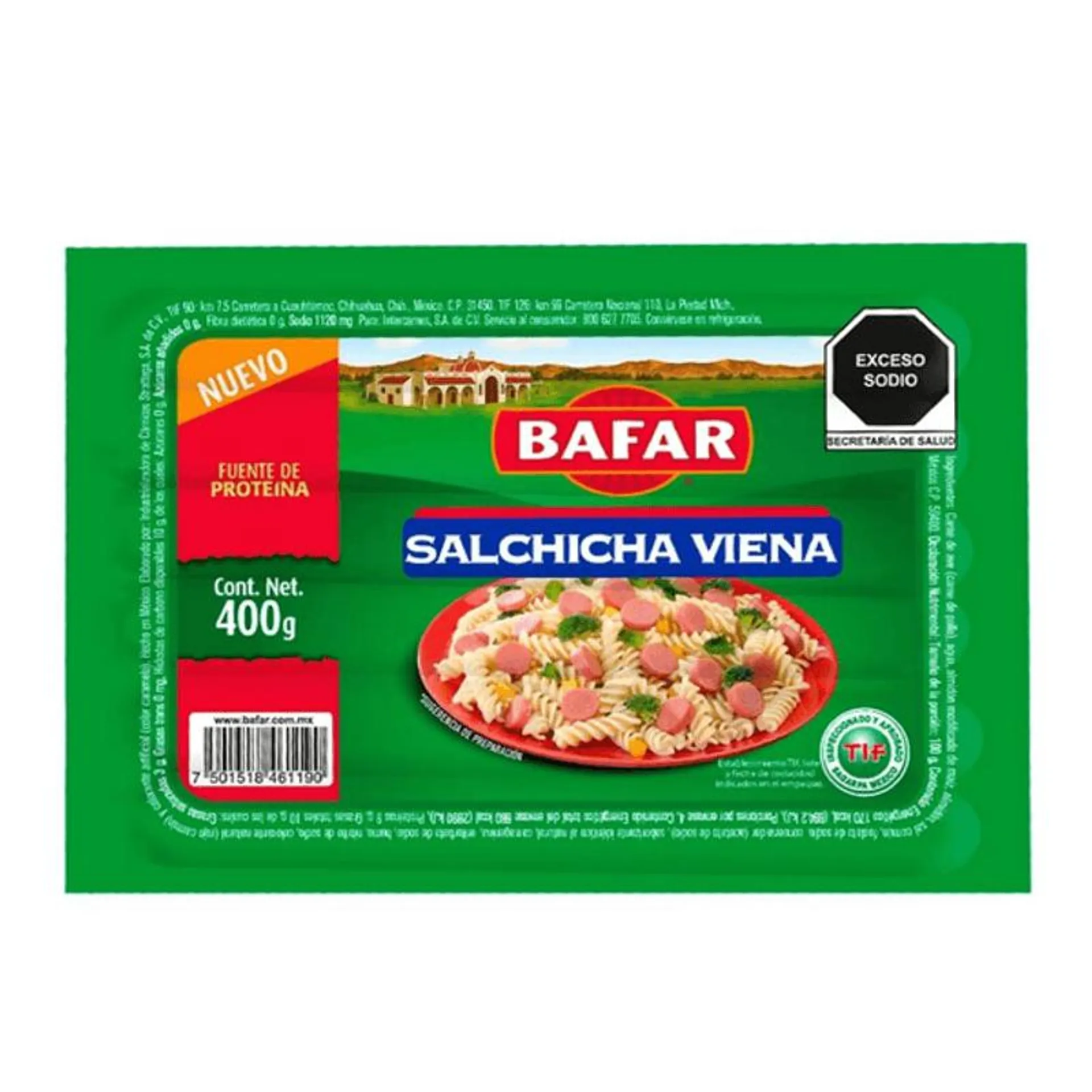 Bafar Salchicha Viena 400 g