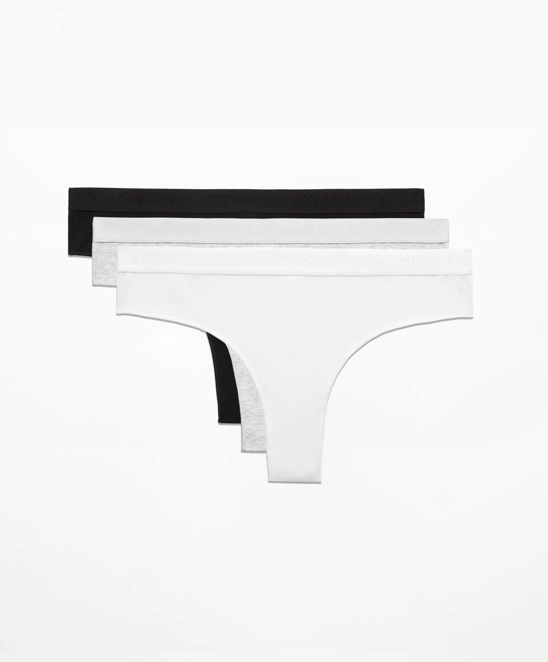 3 bragas cheeky mezcla algodón comfort logo