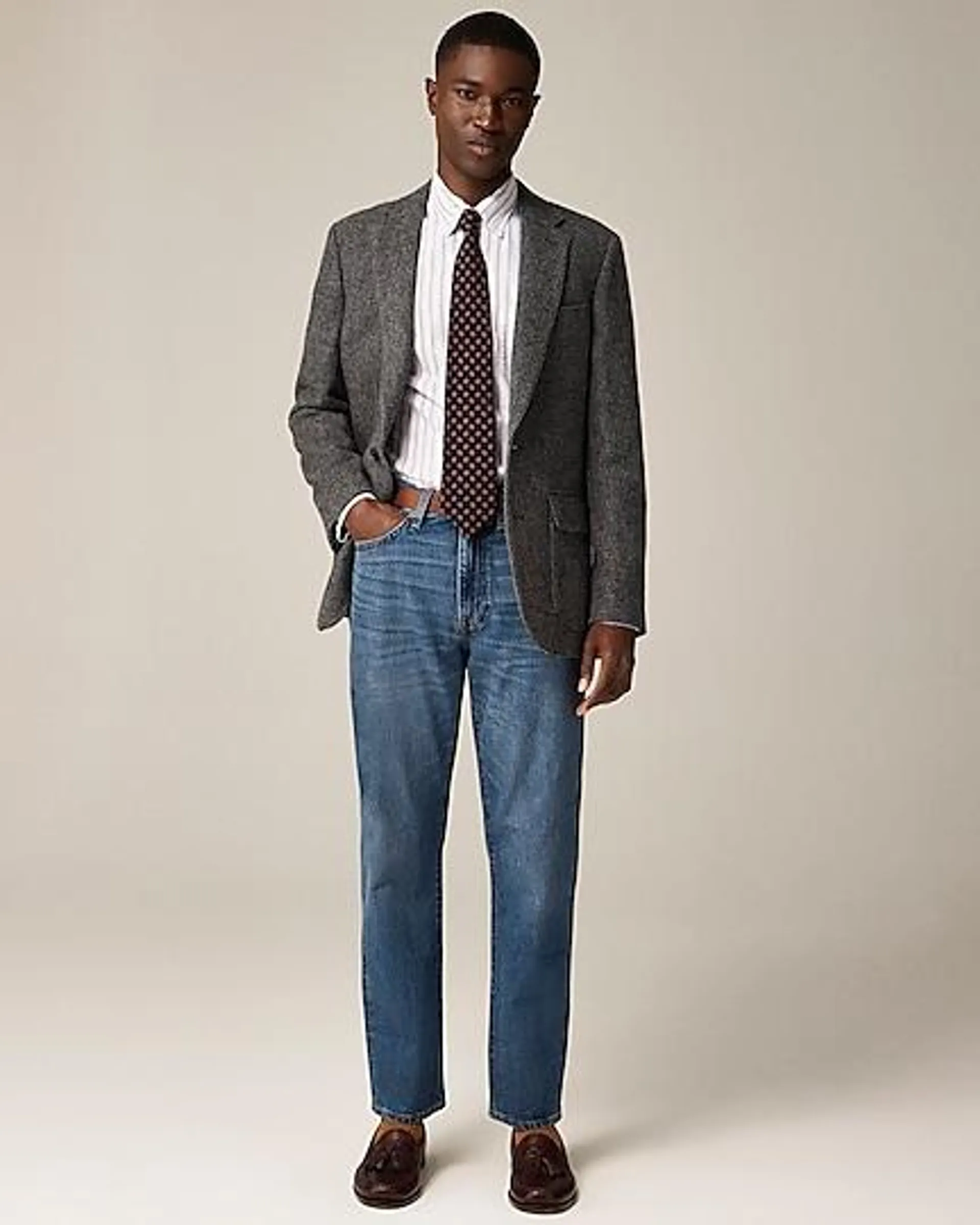 Ludlow Slim-fit blazer in English merino wool twill