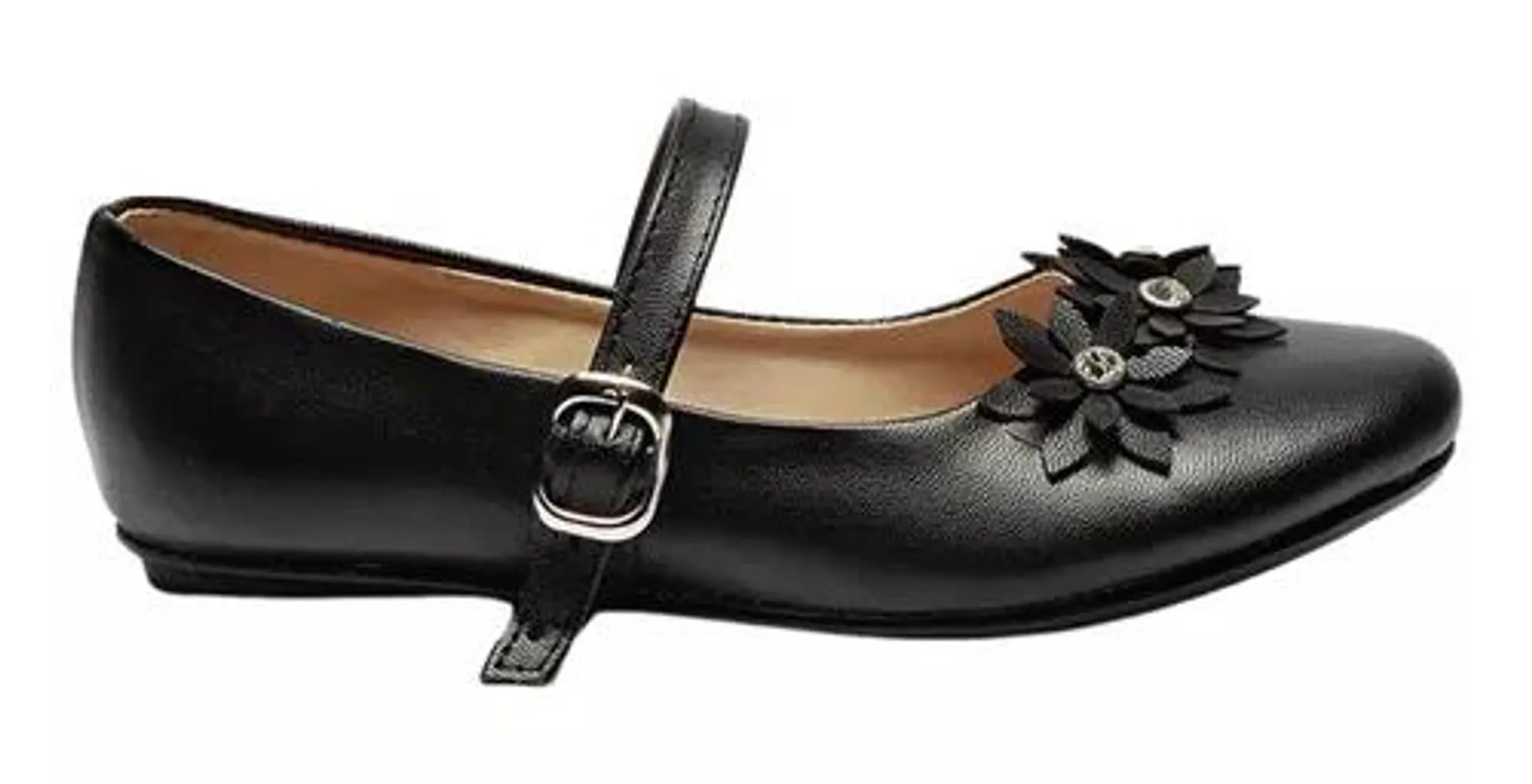 Balerinas Para Niñas Zapatos Casual Katia Negro Fareli