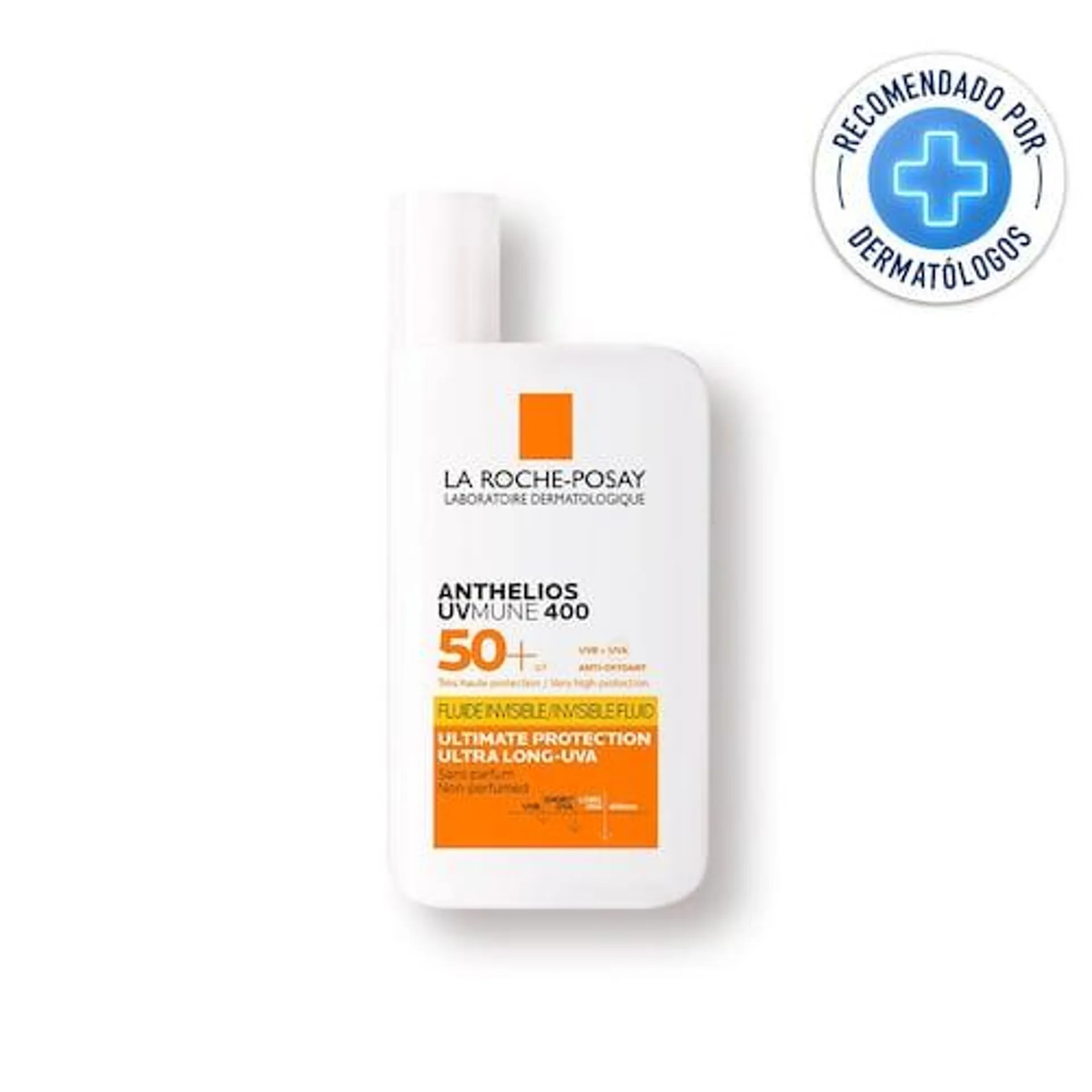 Protector Solar Facial La Roche Posay Anthelios UVMUNE Fluido Invisible para todo tipo de piel FPS50+ 50ml