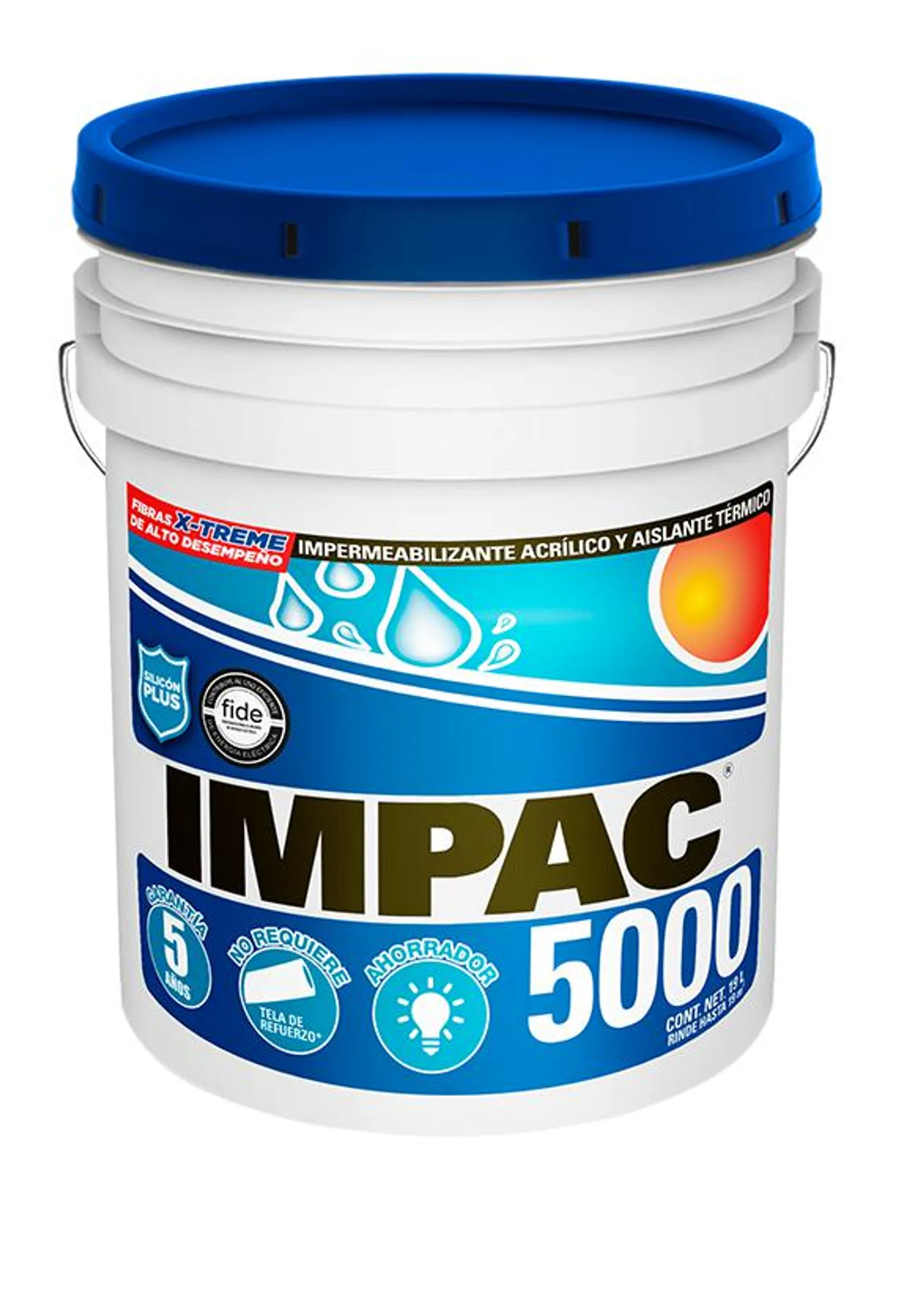 Impermeabilizante Impac 5000 Fibratado 19 lts – Impac VCIIM05BL1N
