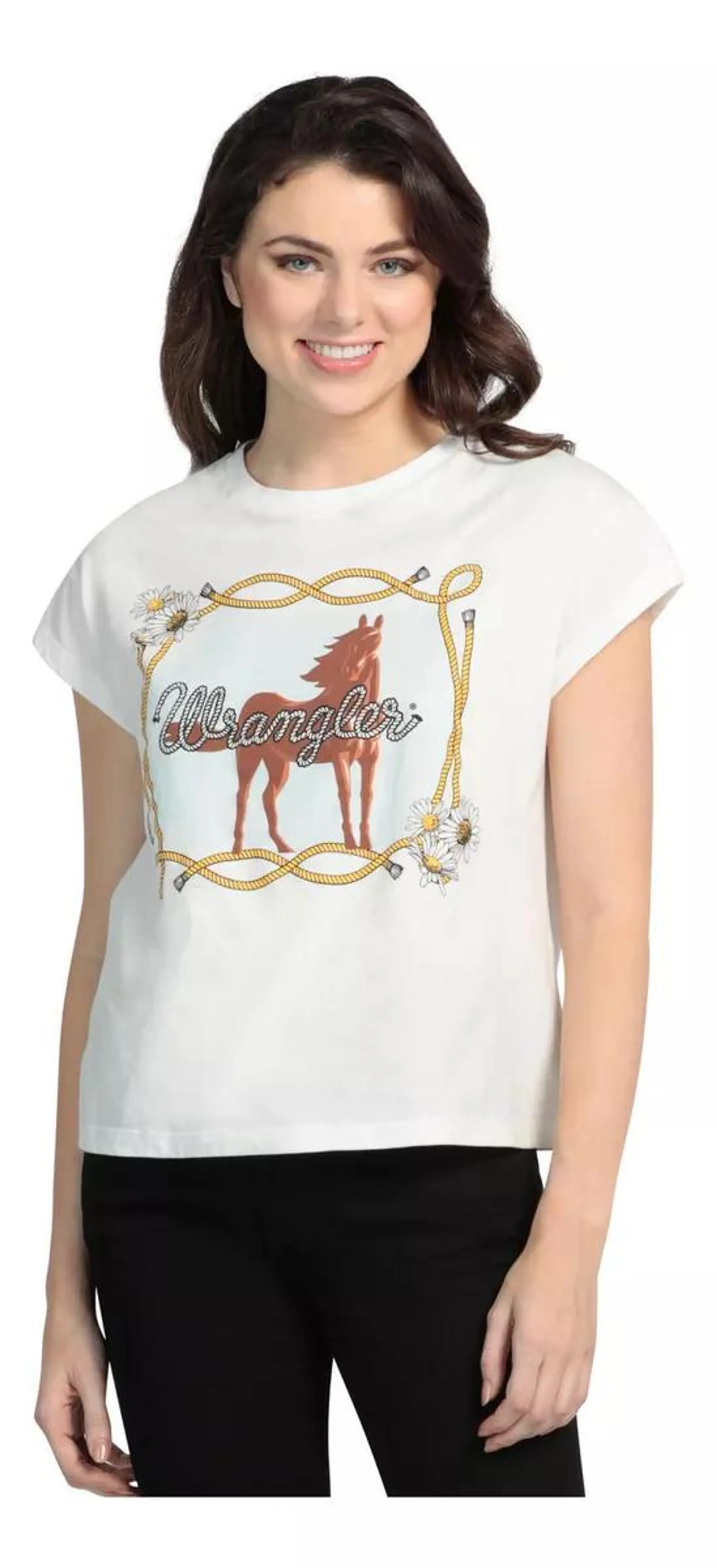 Playera Comfort Manga Corta Wrangler Mujer 074