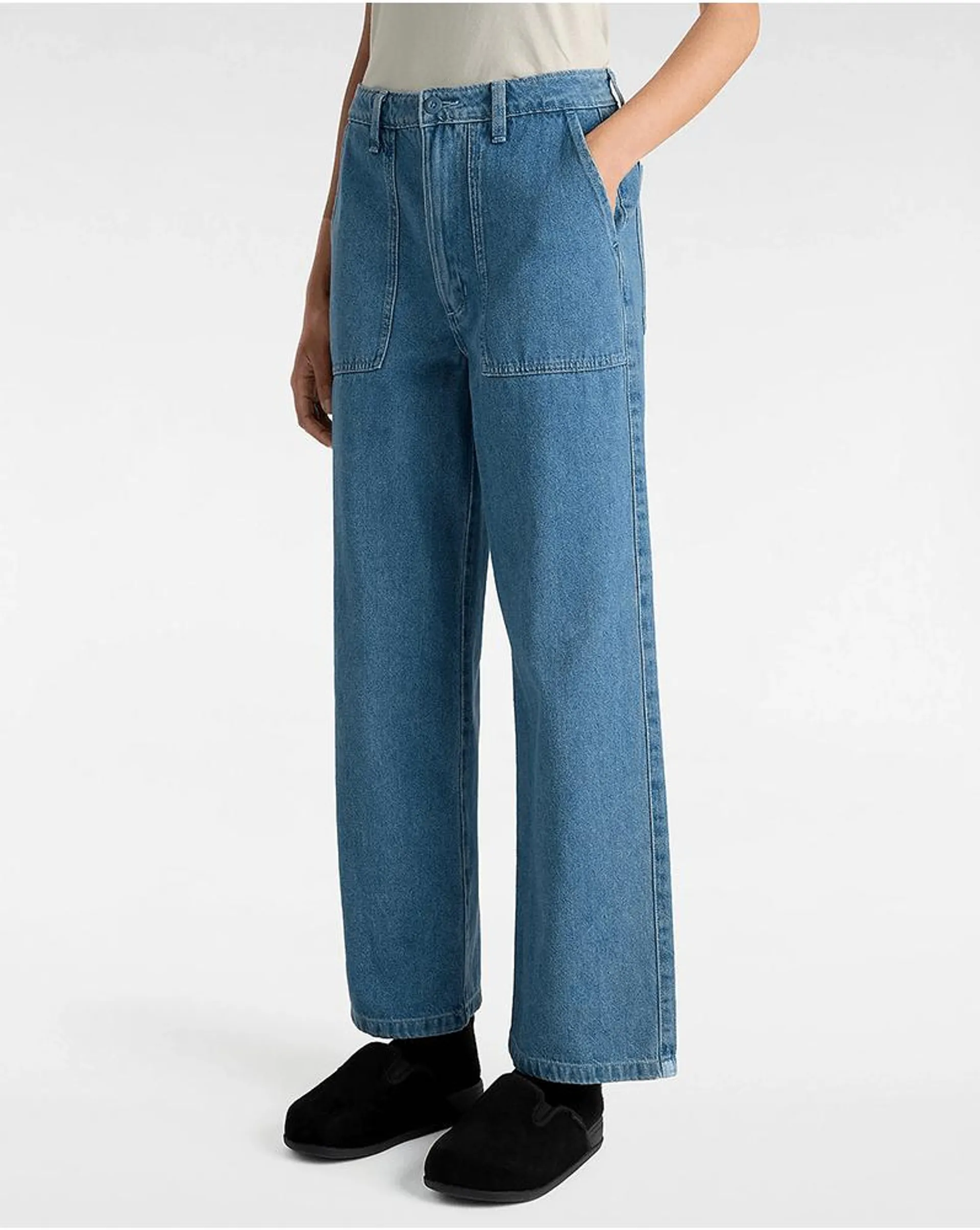 Pantalón tipo Carpintero de mezclilla