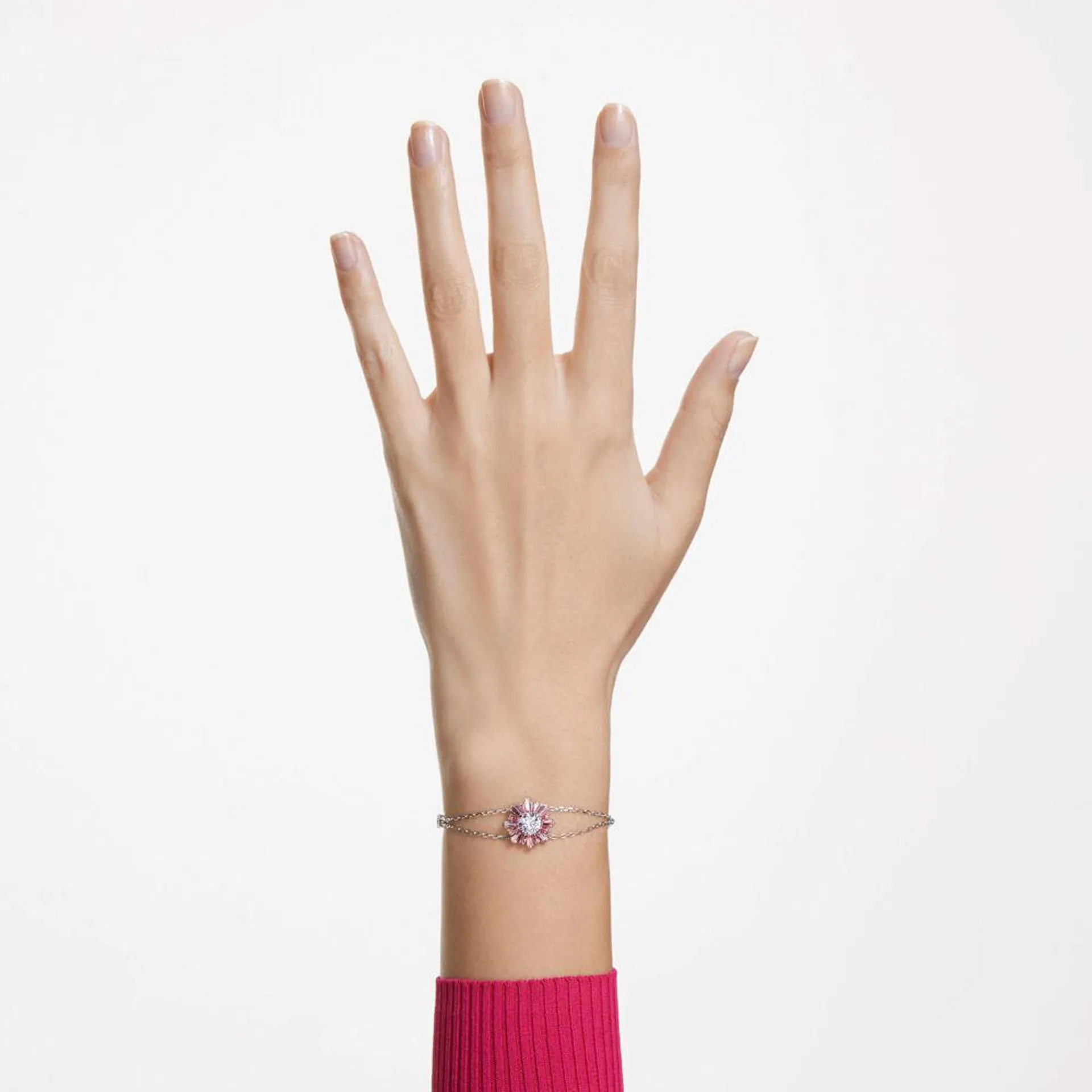 Pulsera Sunshine, Rosa, Baño de rodio