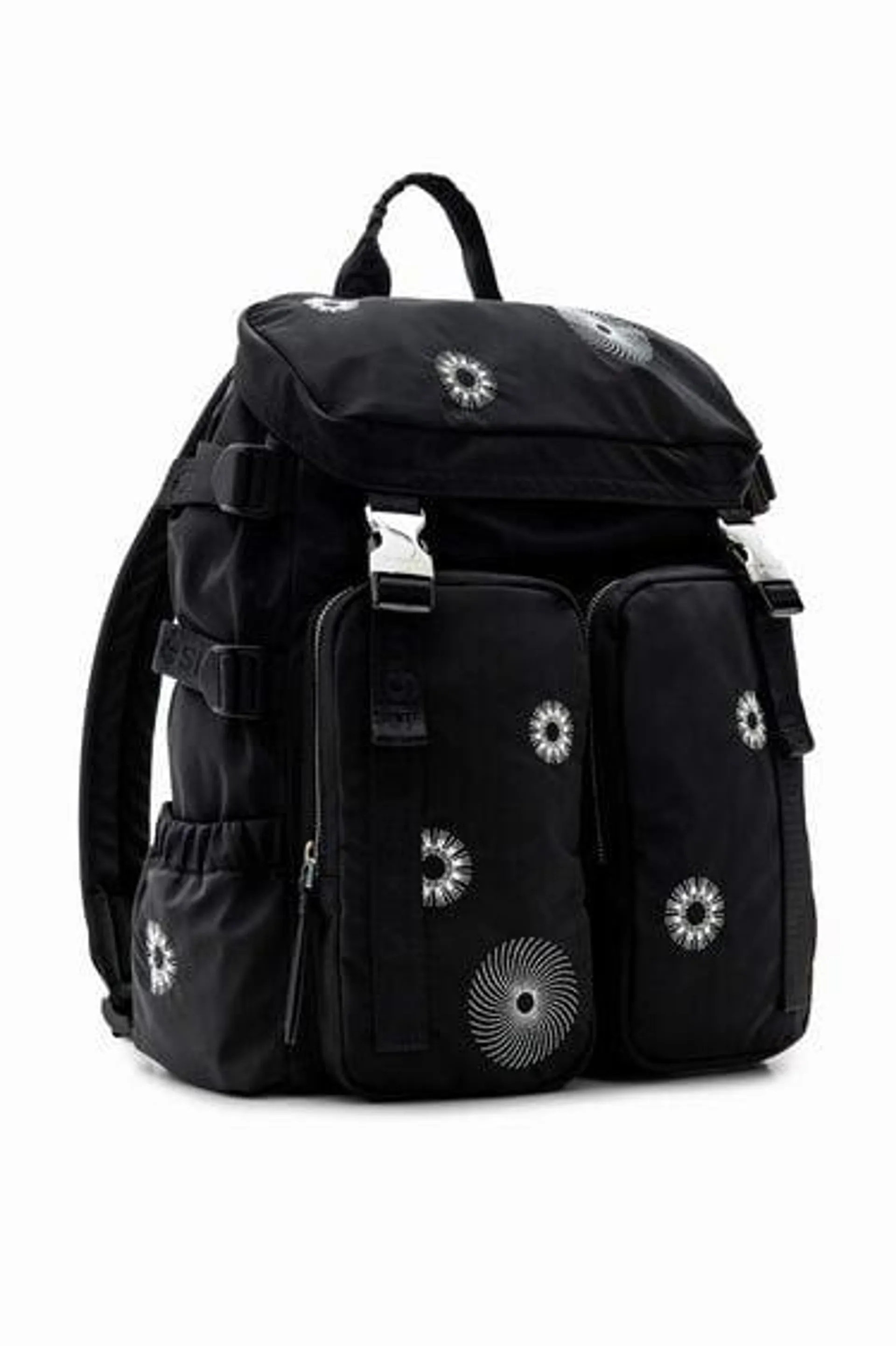 Mochila grande bordados