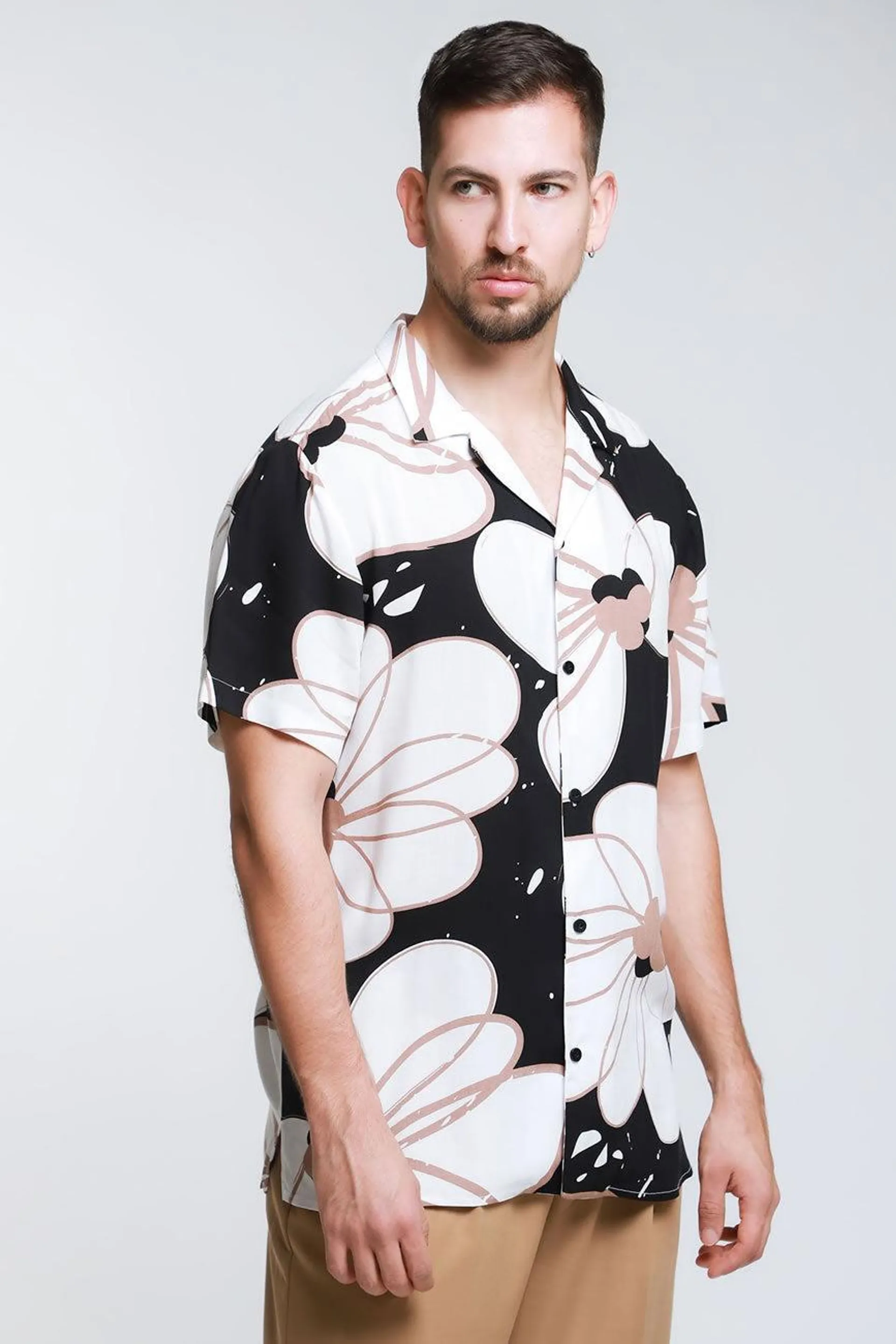 Camisa Resort Estampada