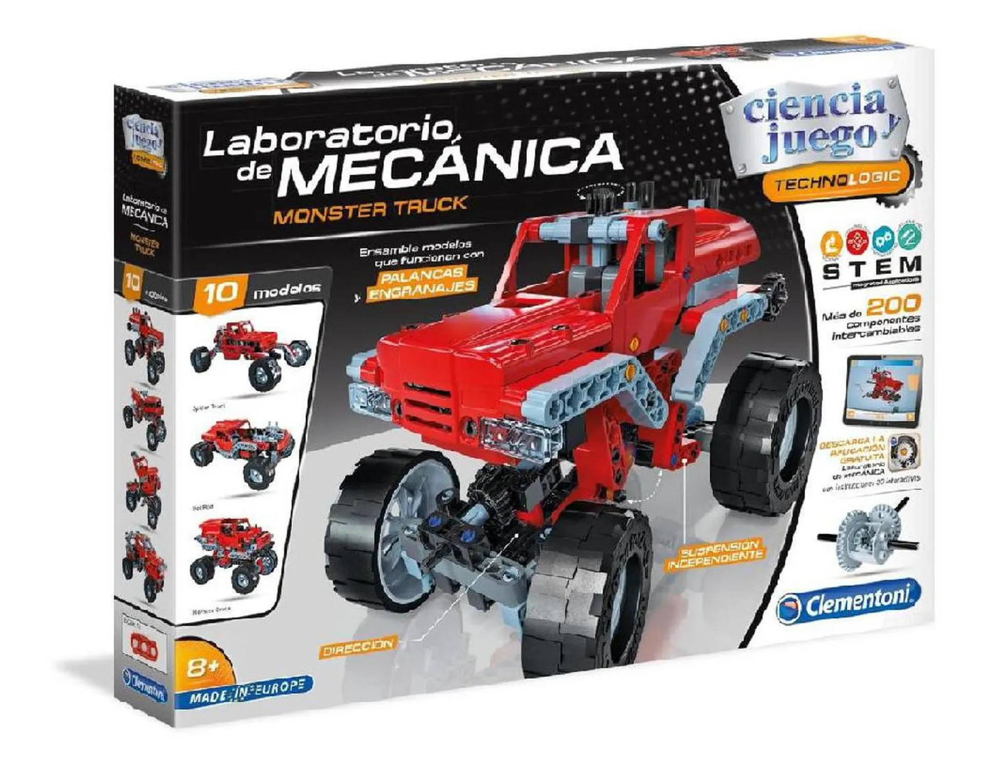 Juego Monster Truck Mecánica 1:1 STEM Clementoni