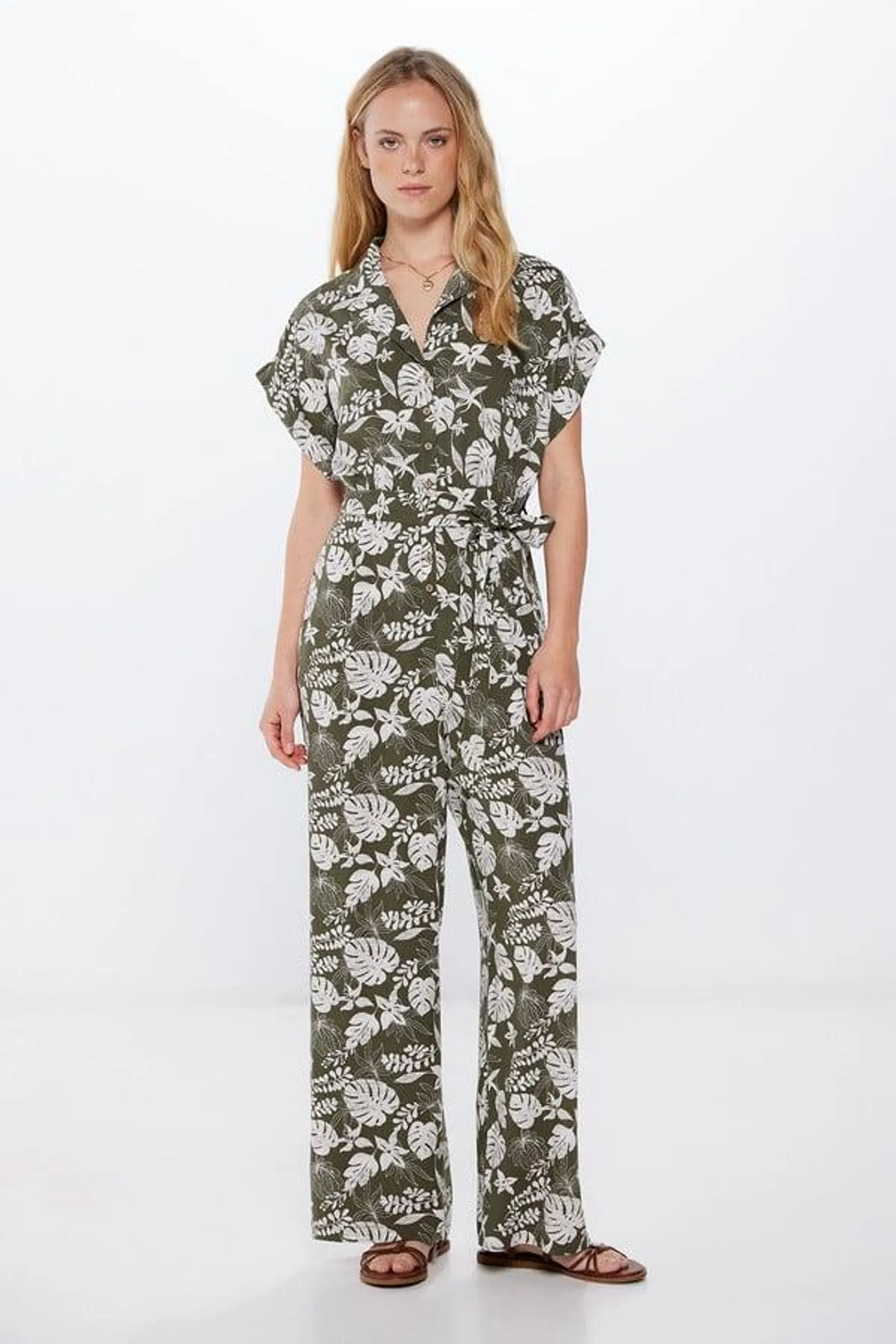 Jumpsuit camisero estampado