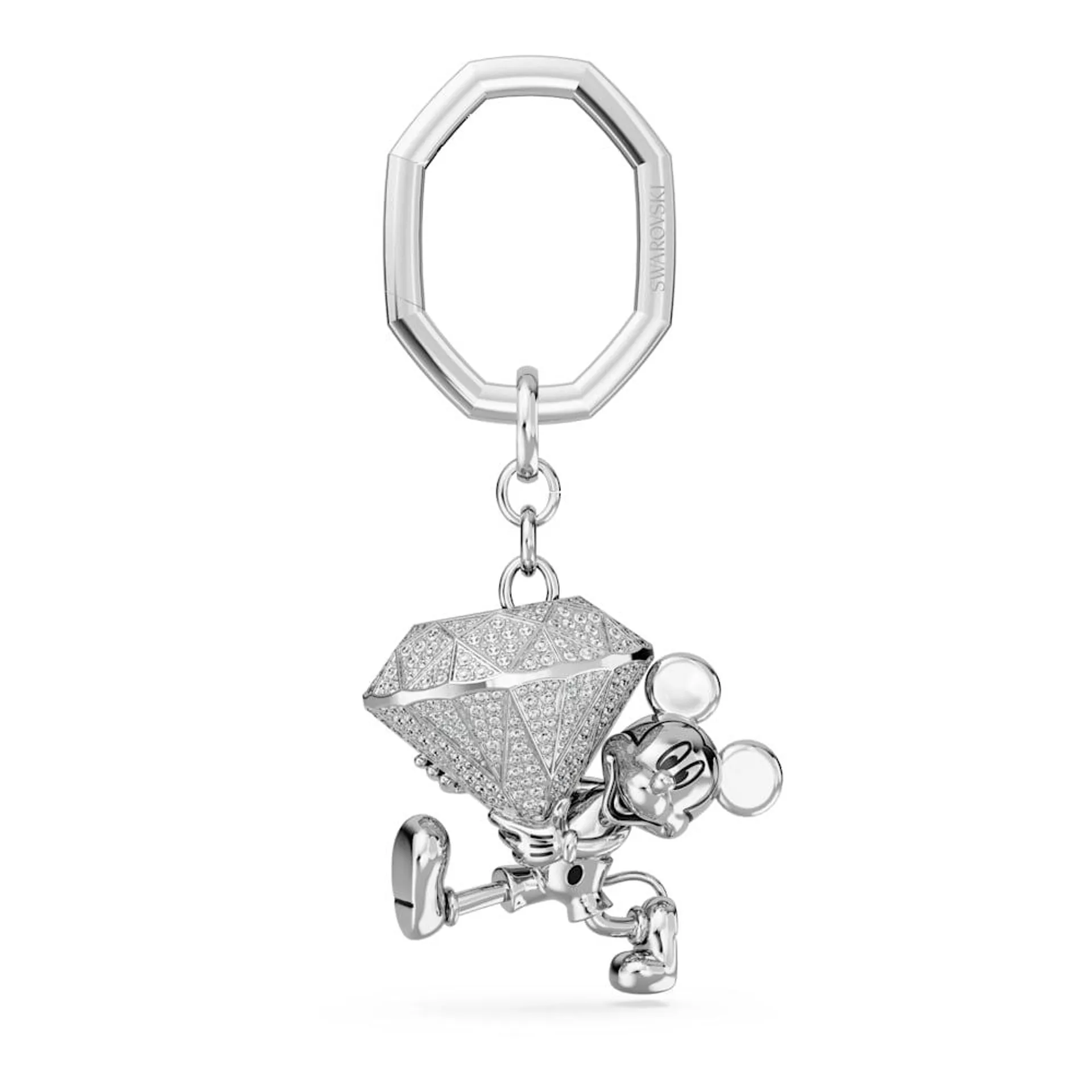 Llavero Disney Mickey Mouse, Blanco, Recubrimiento en rodio