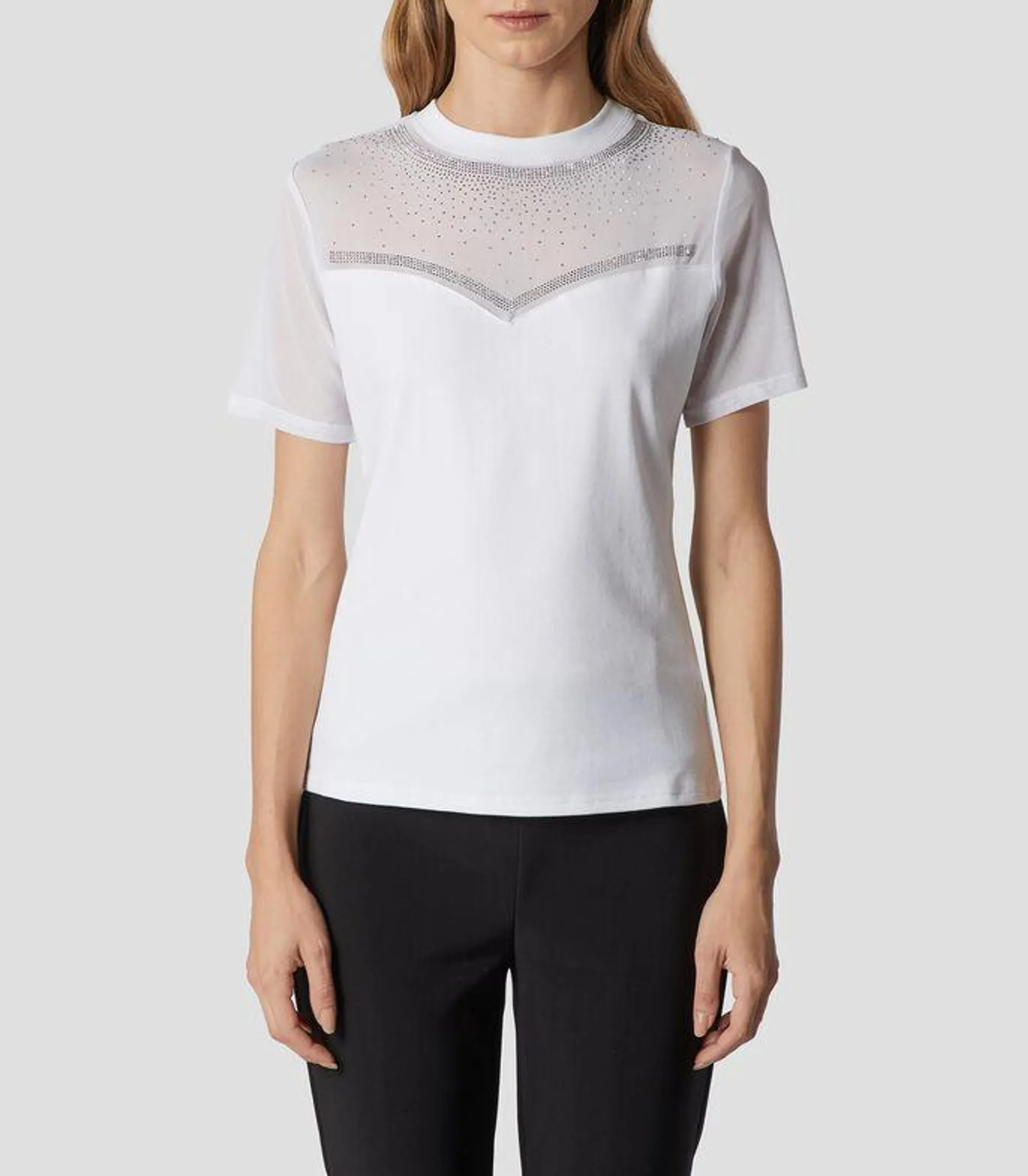 Blusa con manga corta Mujer