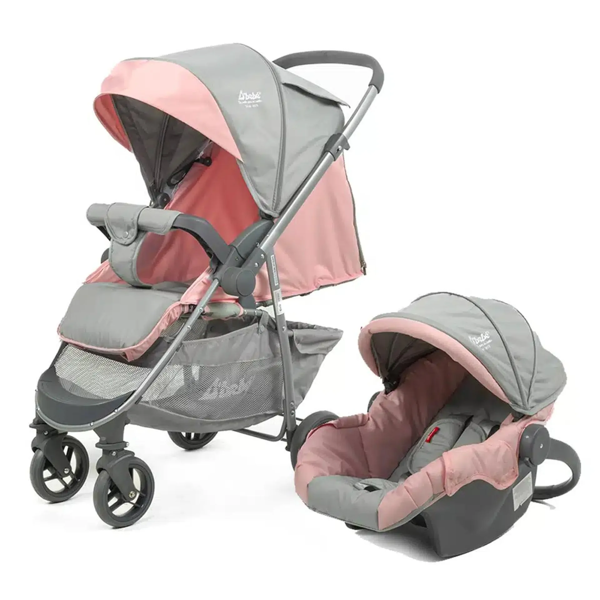Carriola D´bebé reversible multi-funcional Travel System Max Rosa