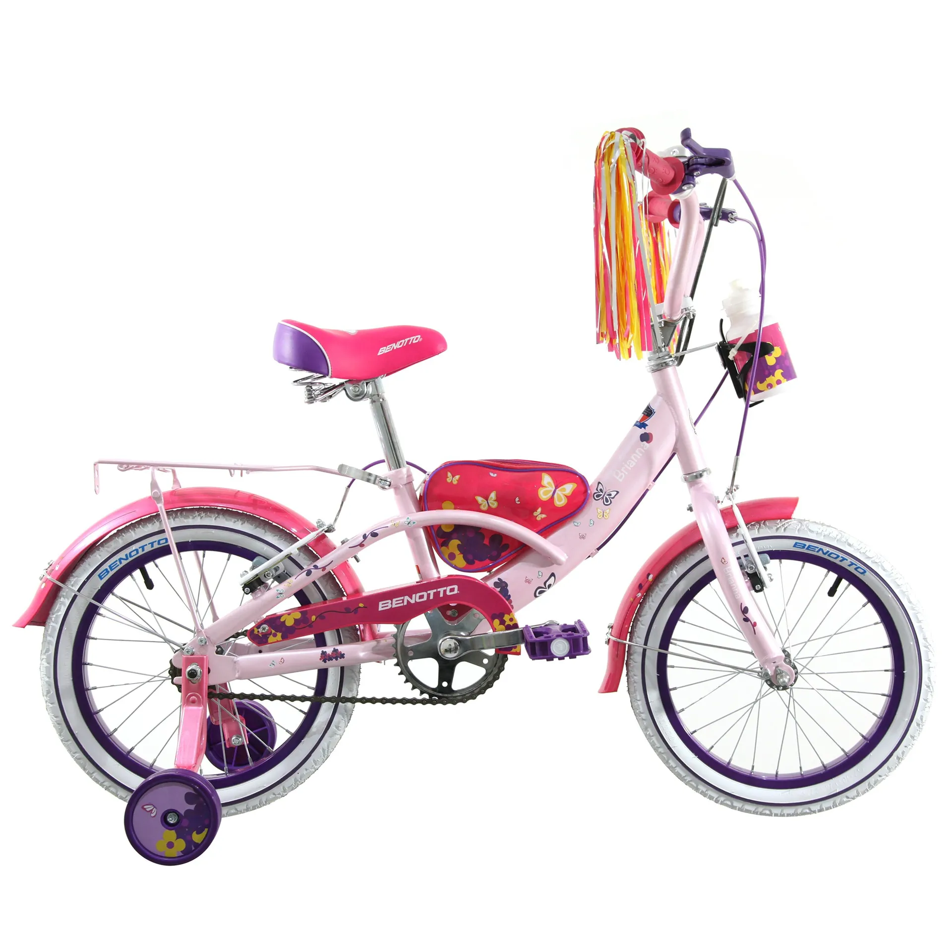 Bicicleta BENOTTO City BRIANNA R16 1V. Niña Frenos ”V” Ruedas Laterales Acero Palo de Rosa Talla:UN