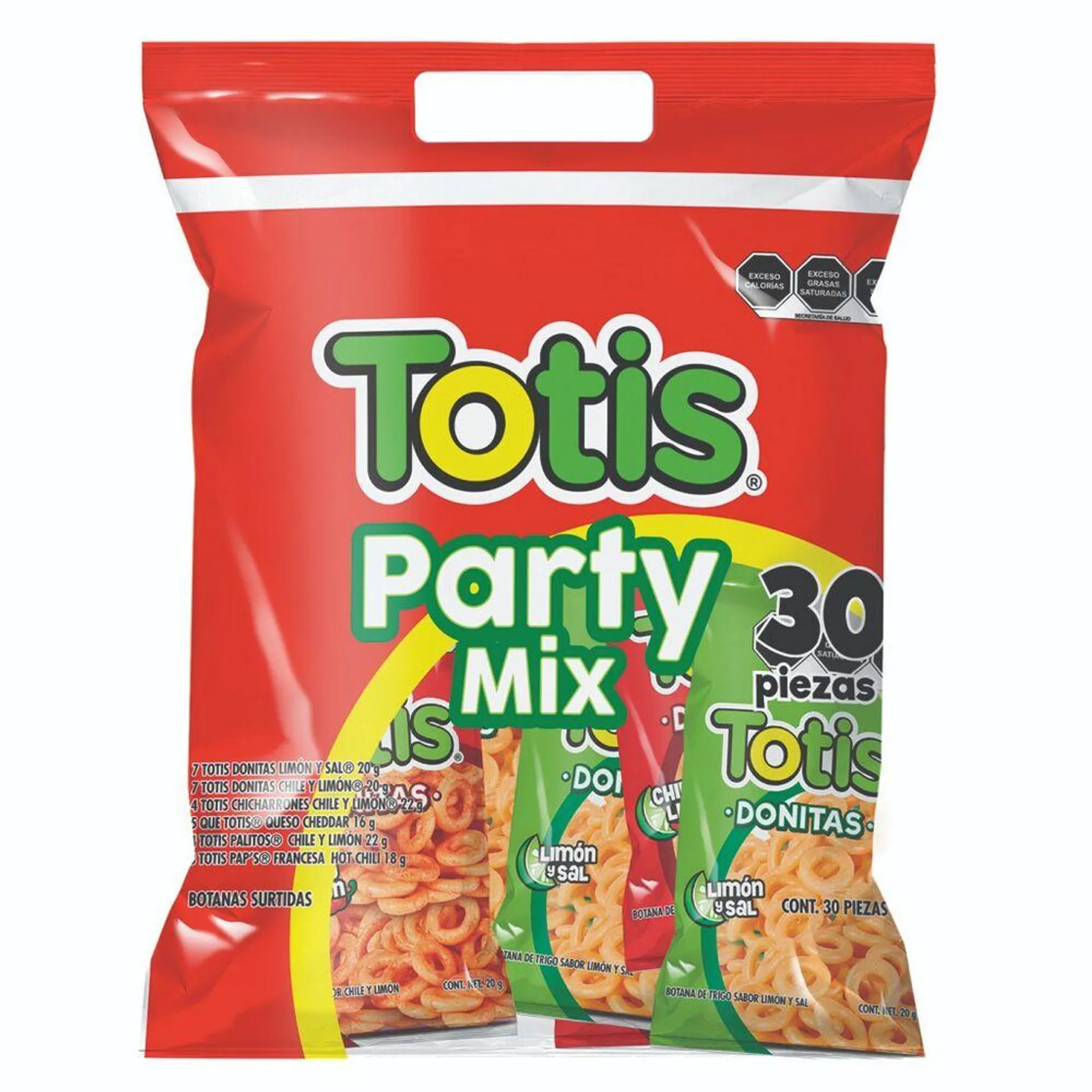 Botana Surtida Party Mix Totis 30/20 g