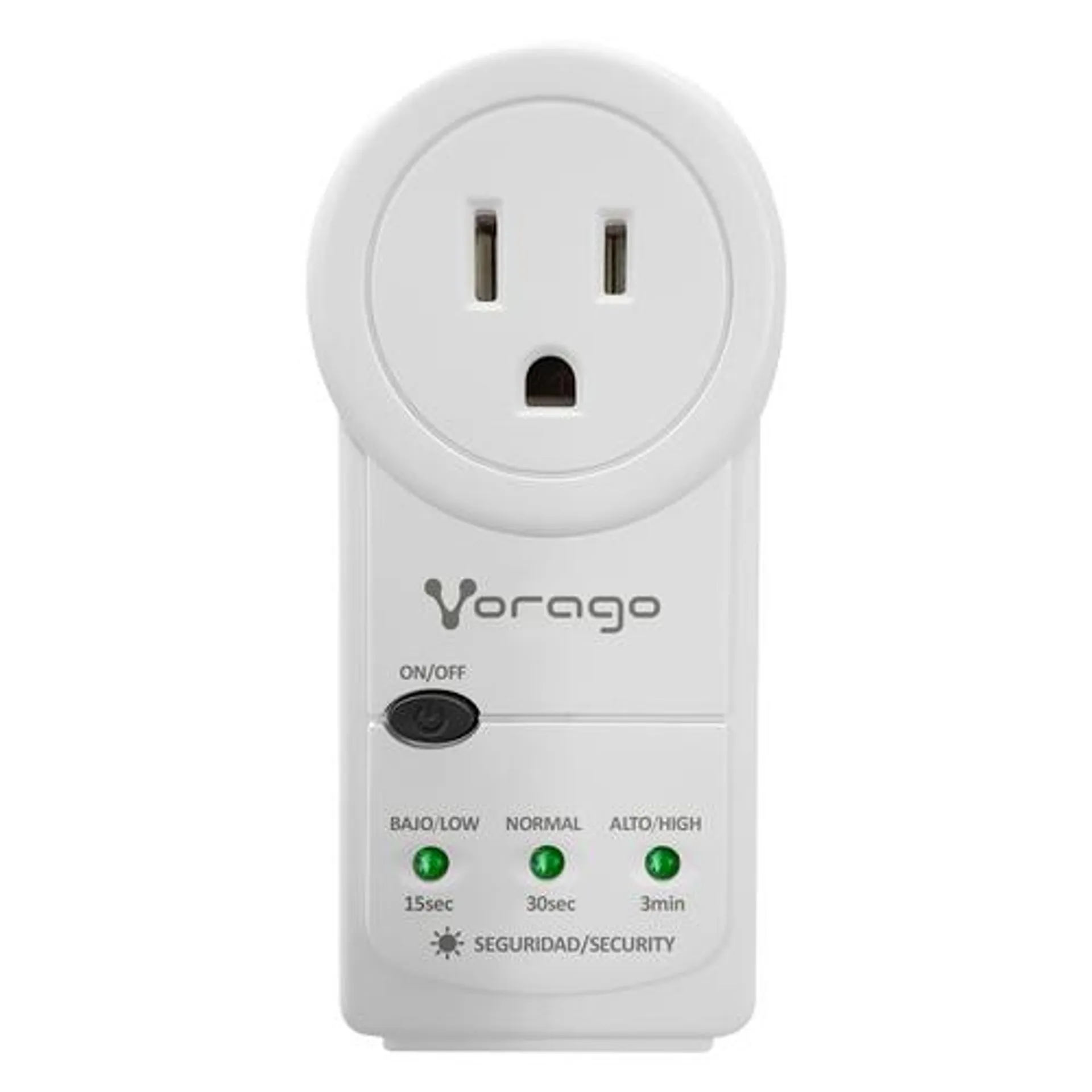 Protector De Voltaje Vorago Avr-300-Wh Supresor De Picos 900 Joules Delay De Proteccion Blanco