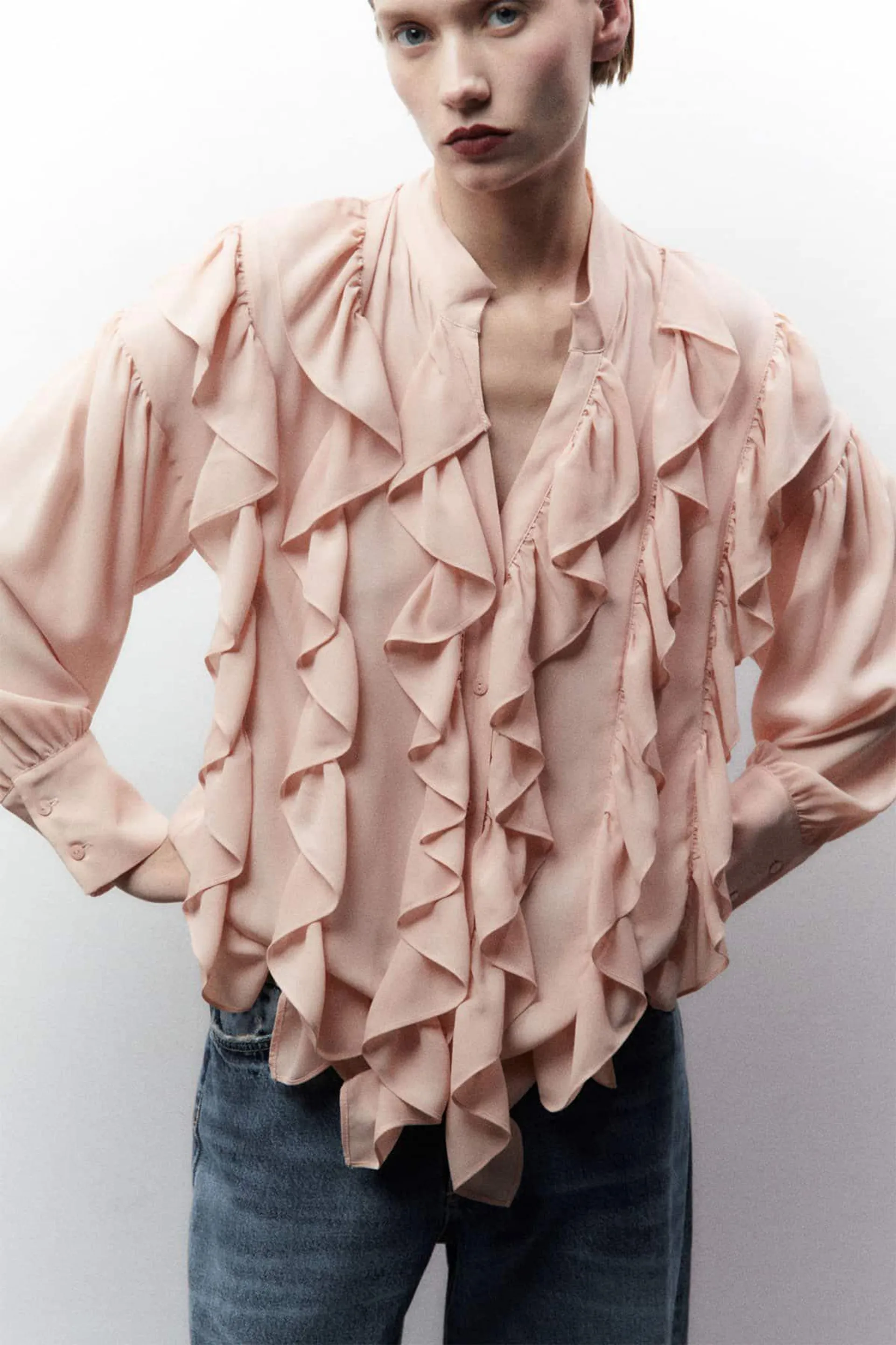 Blusa volantes