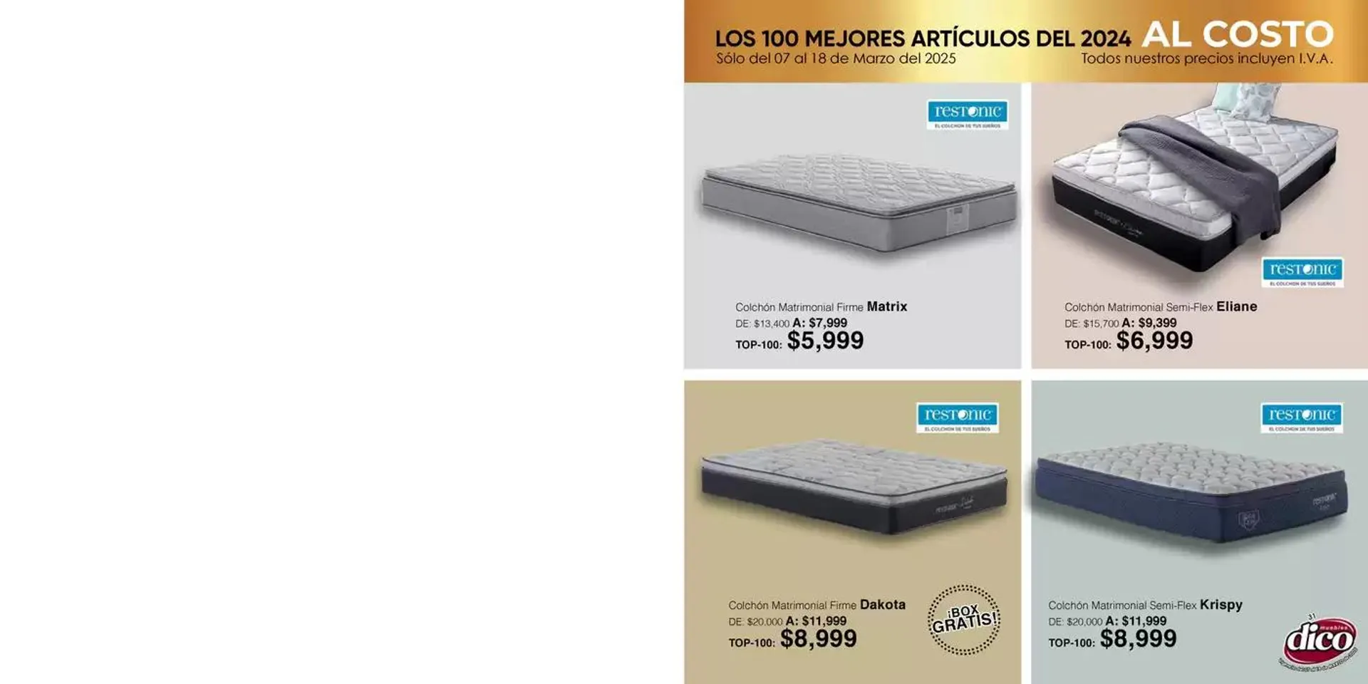 Catálogo de Muebles Dico Top 100 Centro 2025 7 de marzo al 18 de marzo 2025 - Pagina 31