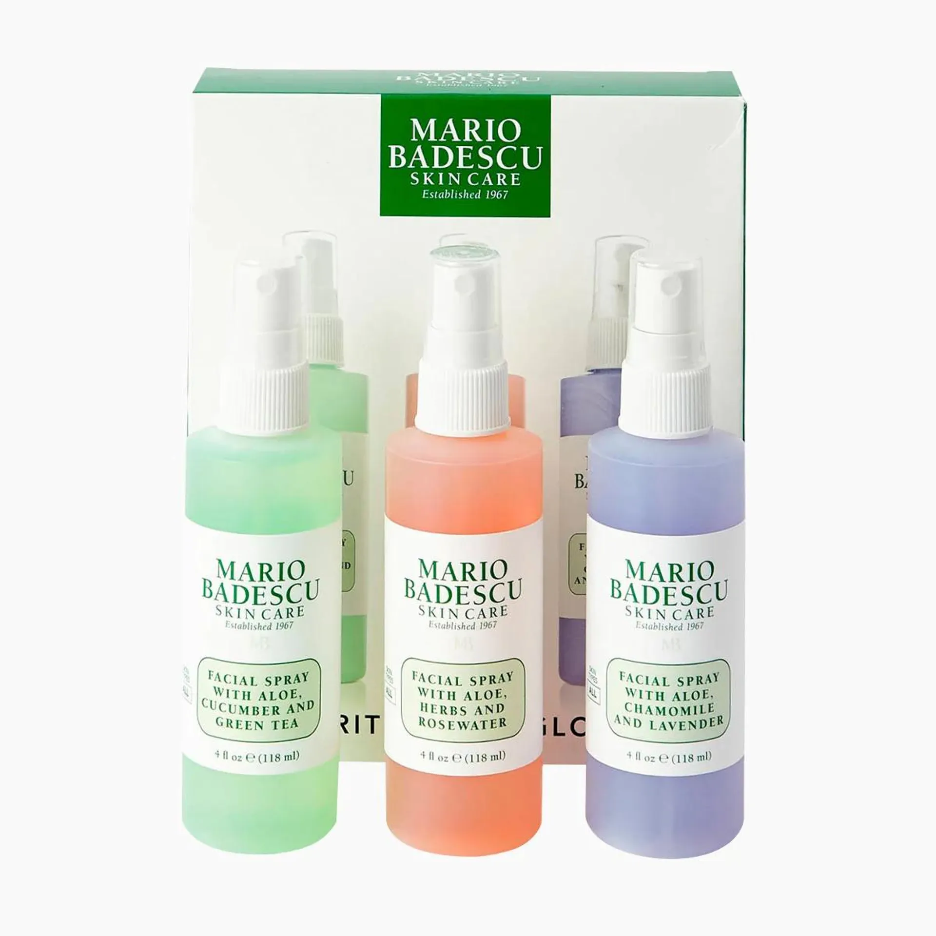 KIT DE MIST FACIALES "SPRITZ, MIST AND GLOW" - MARIO BADESCU