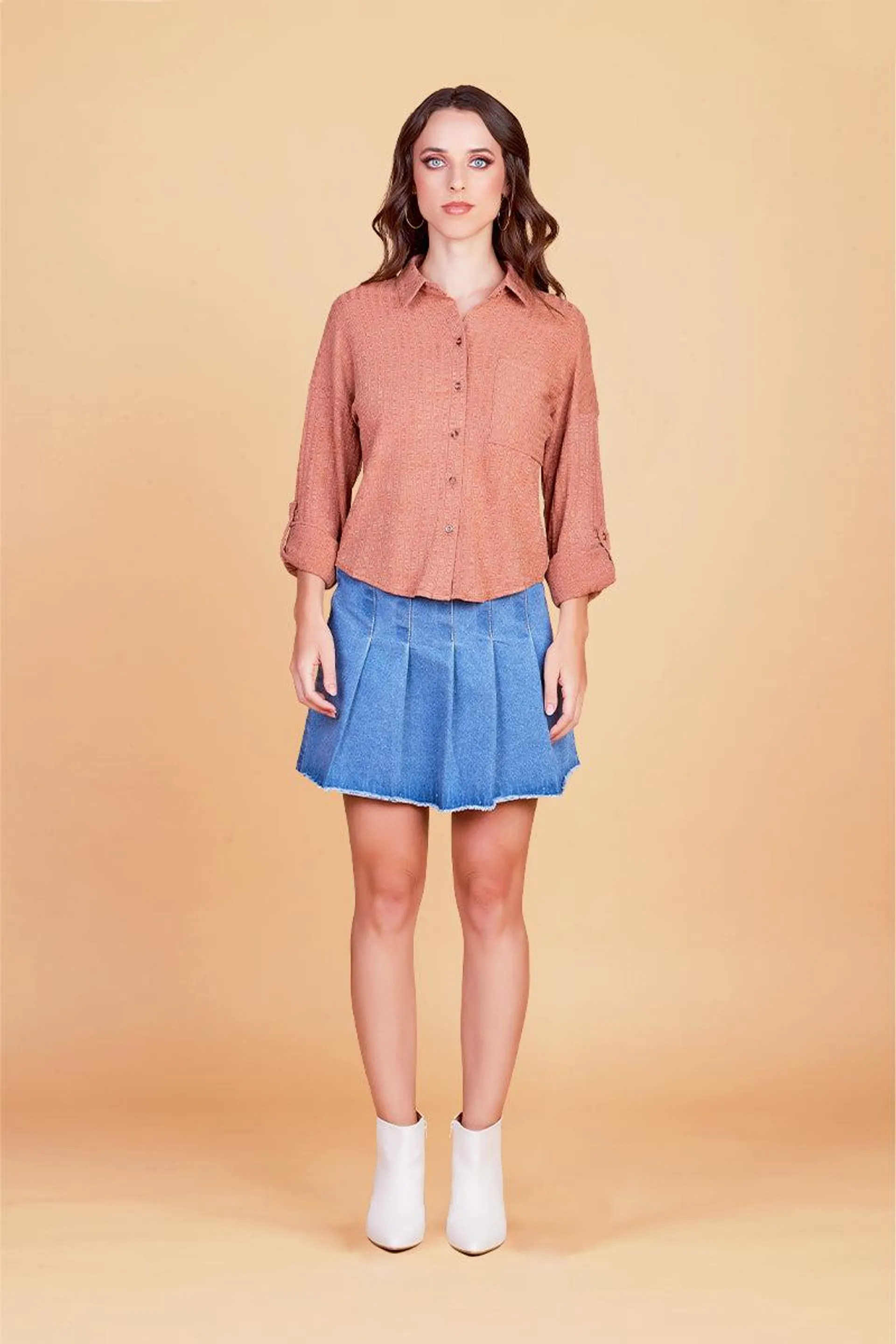 BLUSA DE CAMISA SHEDRÓN