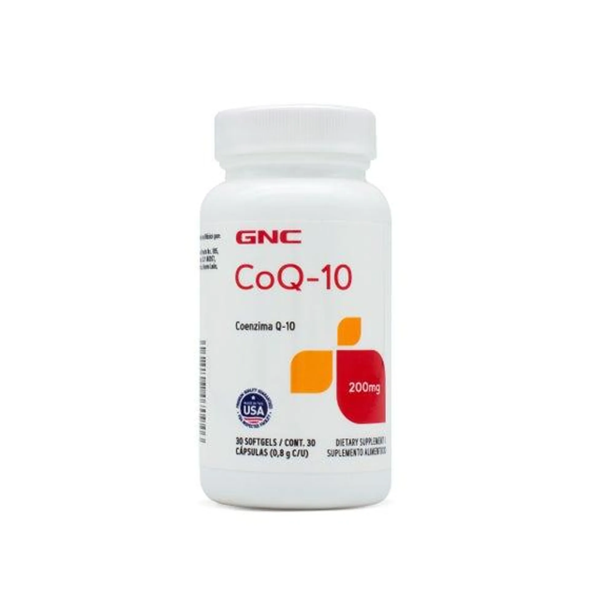 Coenzima Q-10 200 mg GNC 30 Cápsulas