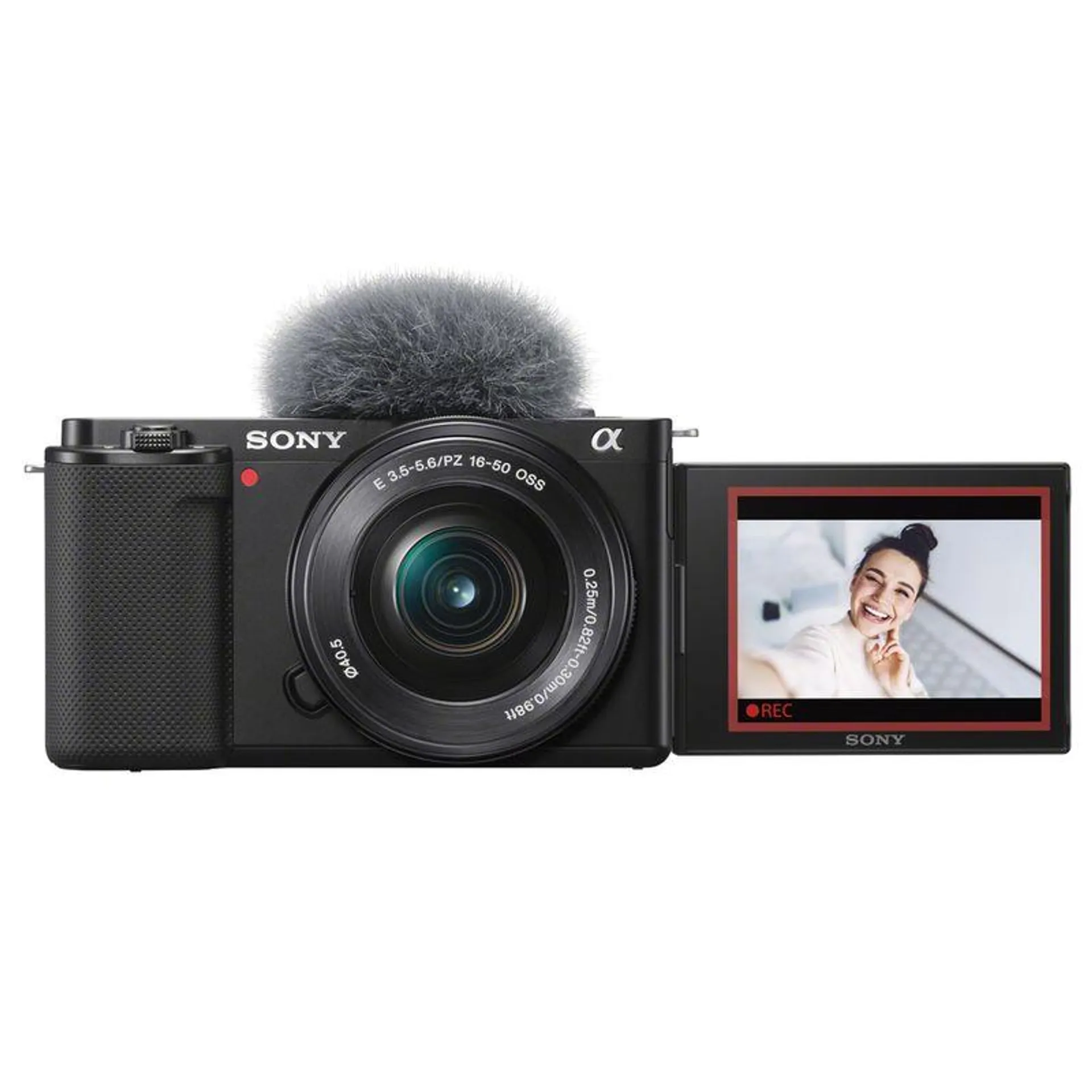 Cámara digital con lente intercambiable para vloggers