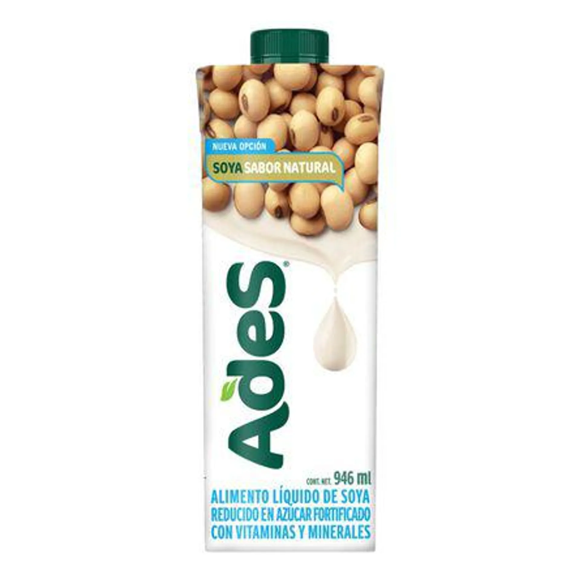 Bebida de Soya Ades Natural Light 946 ml