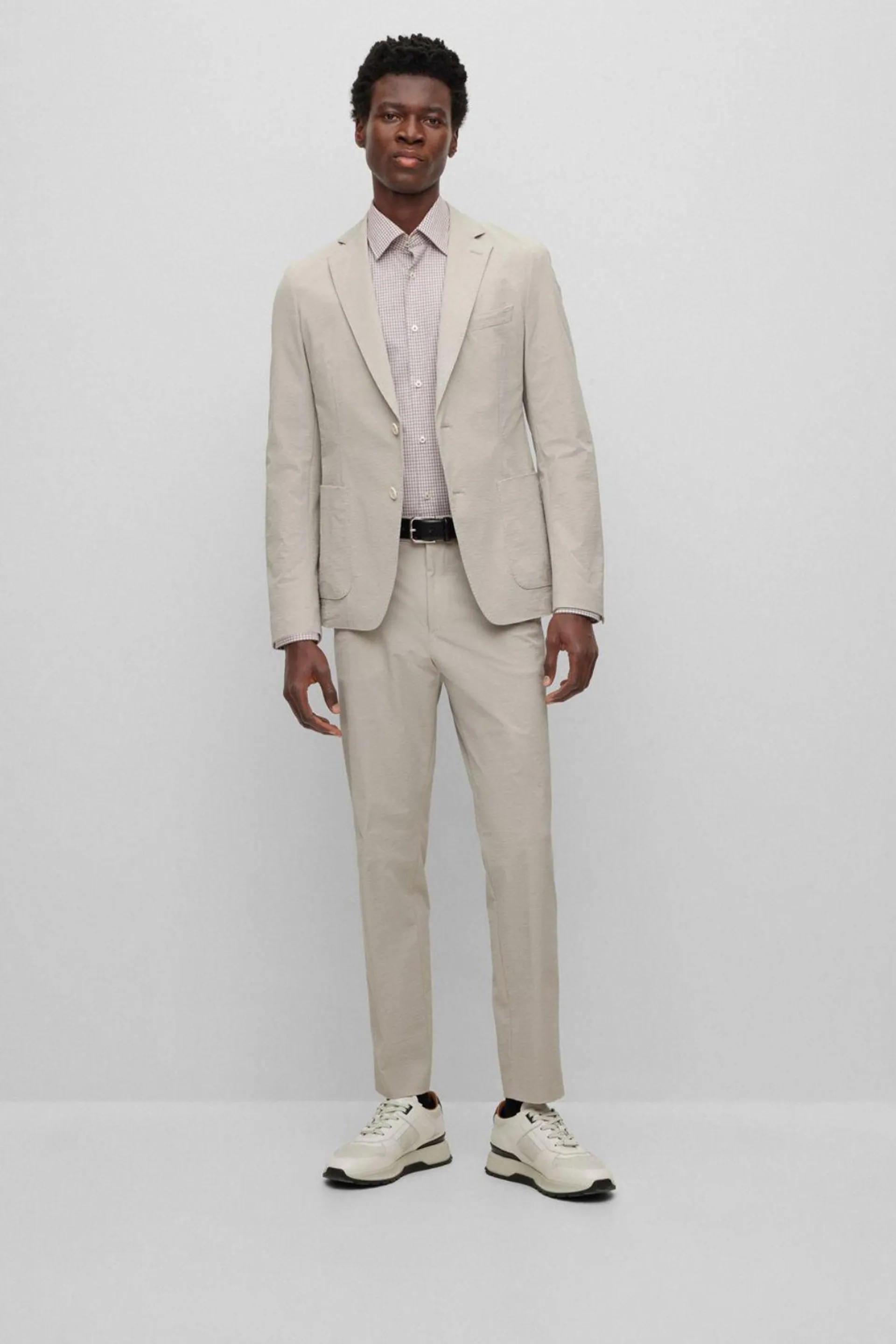 CAMISA BOSS SLIM FIT DE ALGODÓN