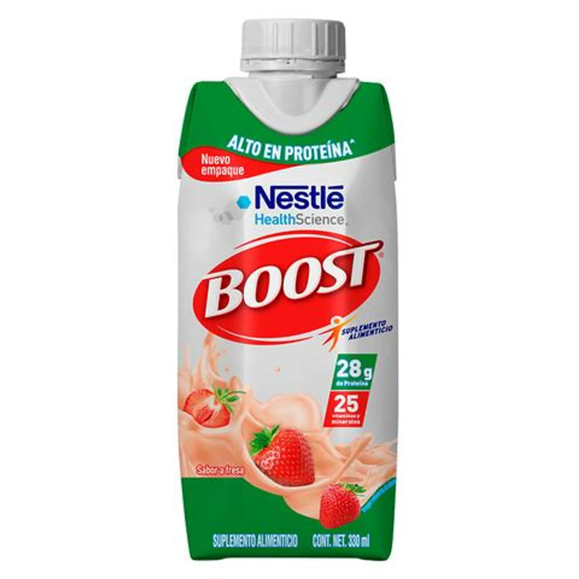 Boost Suplemento Alimenticio Alto en Proteína Sabor Fresa