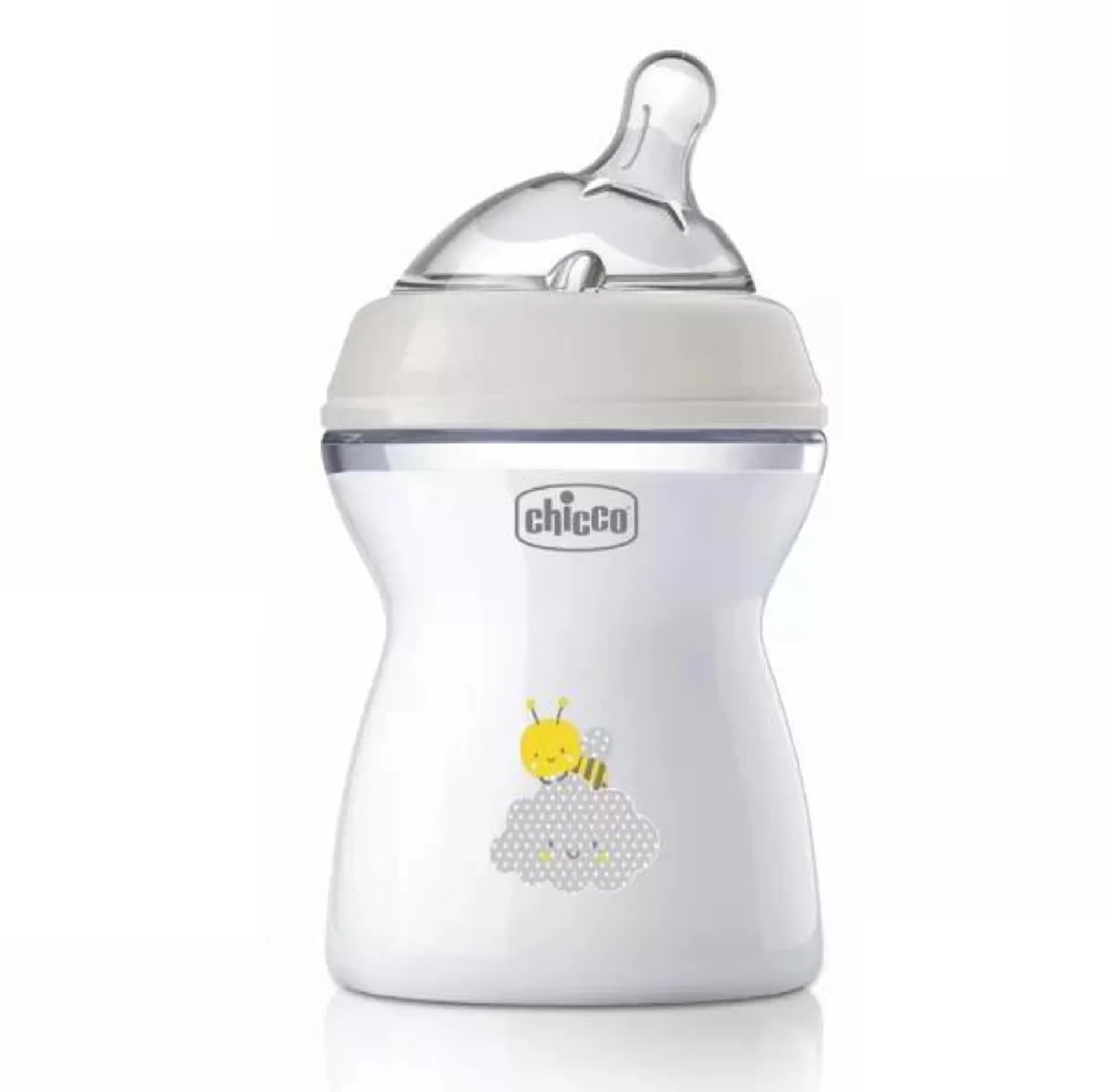 Biberón Chicco natural feeling 2m+ 9oz – 250ml Blanco