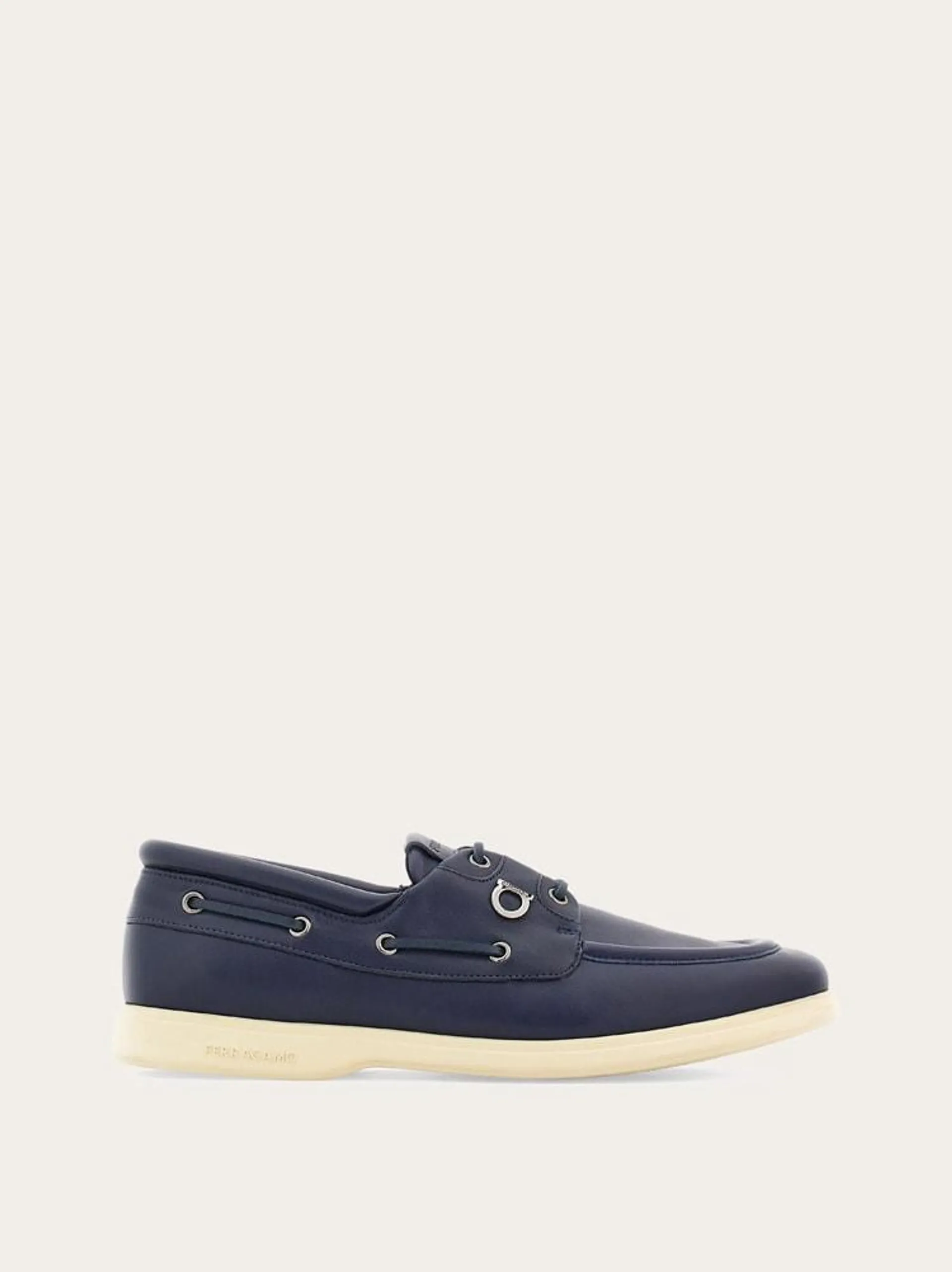 Boat shoe con Gancini