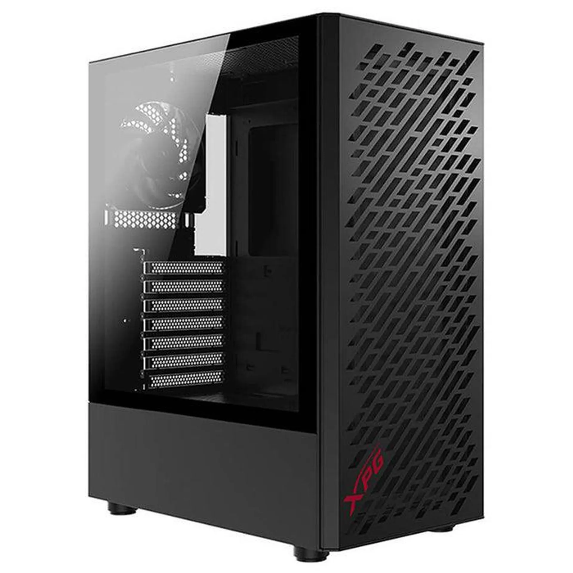 Gabinete Gamer XPG VALOR AIR ATX Media Torre 4 FAN Cristal Templado Negro VALORAIRMT-BKCWW